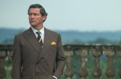 Dominic West has portrayed a devastated Prince Charles in scenes for season six of The Crown. Photo / Netflix