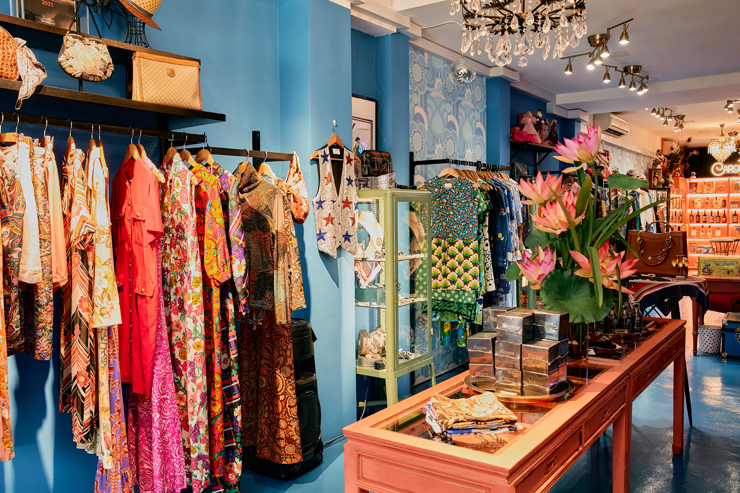 The colourful range at A Vintage Tale. Photo / Babiche Martens
