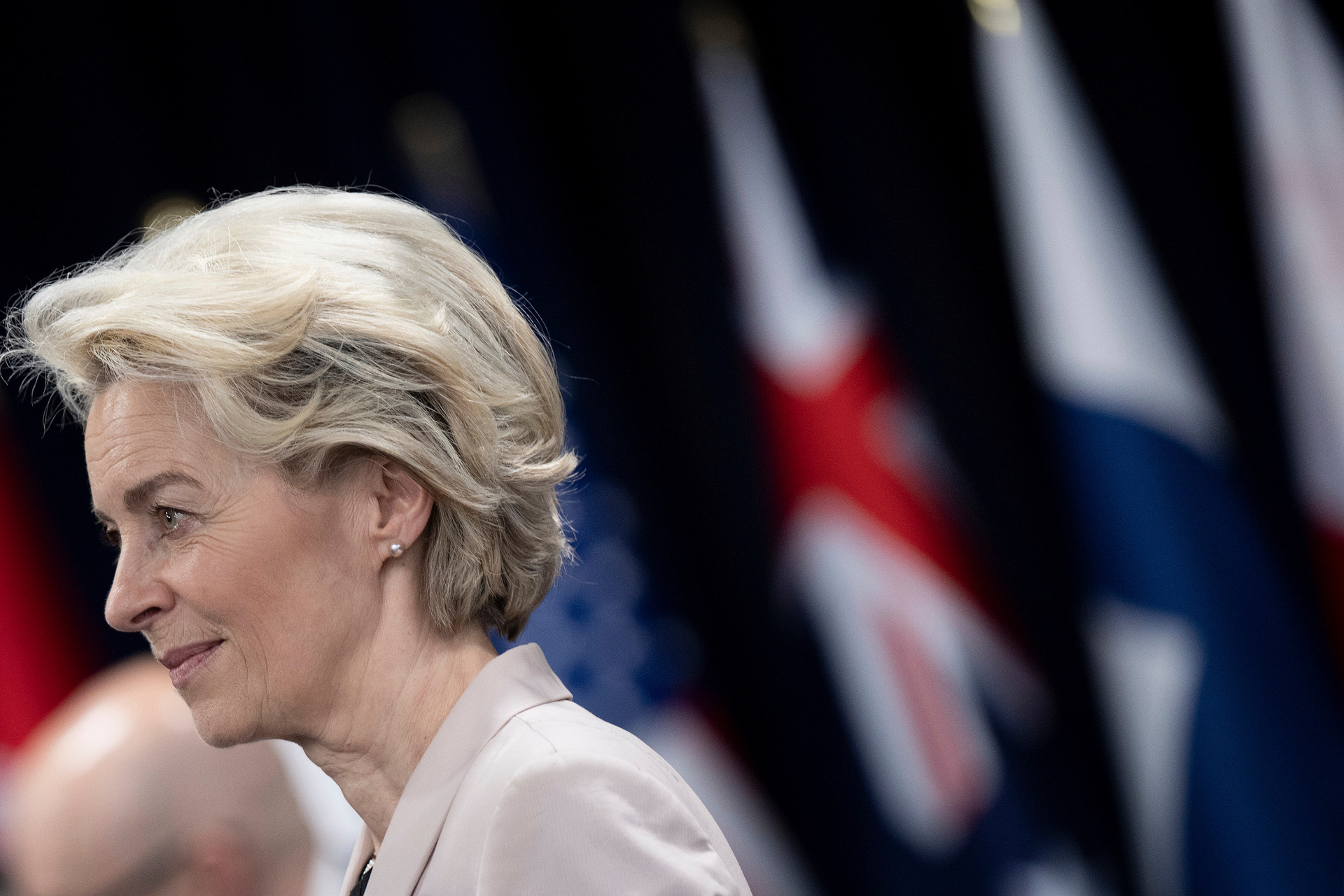 European Commission President Ursula von der Leyen met Ardern in Brussels. Photo / AP