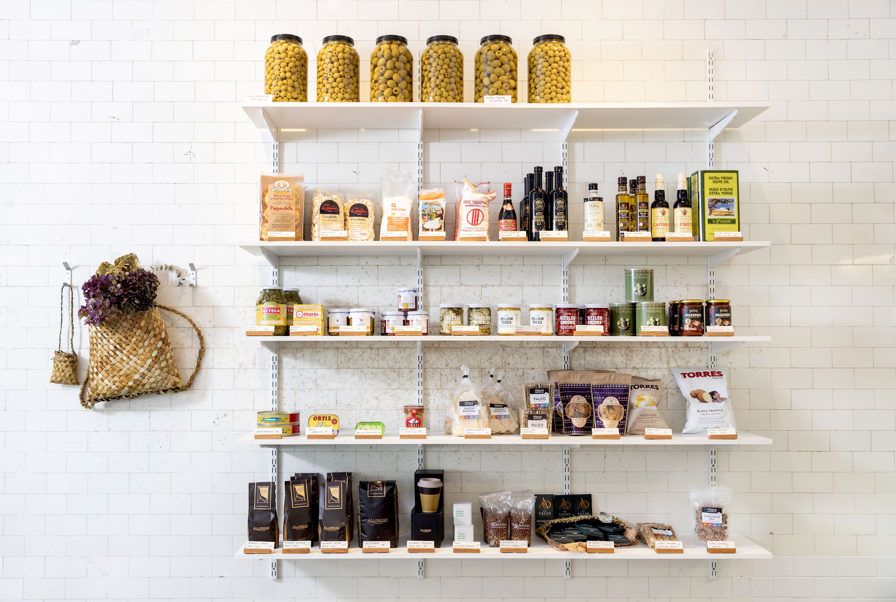 Shelves are lined with goodies at Beau Deli. Photo / Babiche Martens
