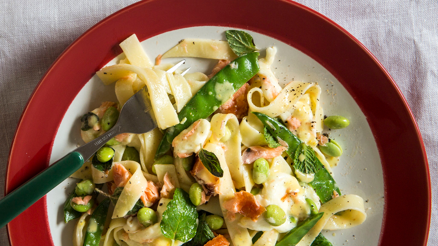 Bocconcini and smoked salmon fettucine - NZ Herald