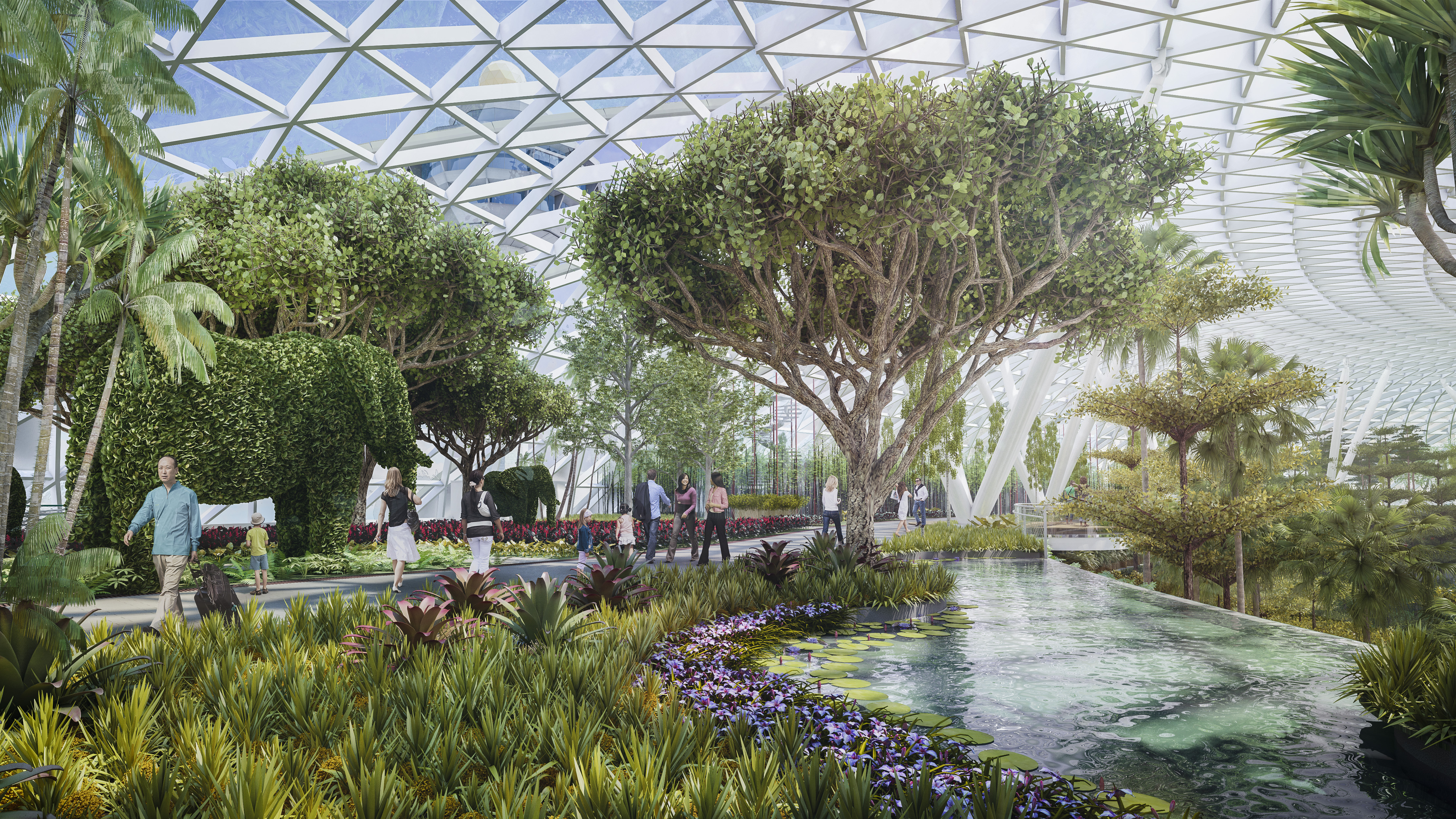 An artist's impression of Canopy Park at Changi Airport, Singapore. Photo / Supplied
