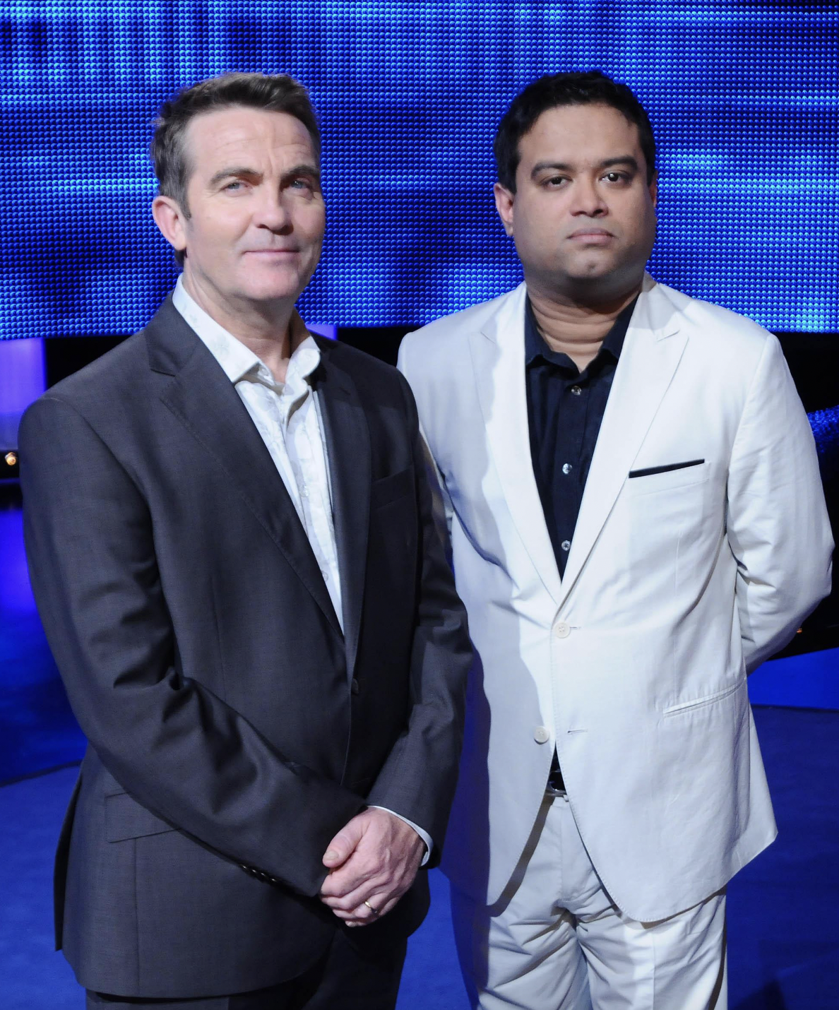 Bradley Walsh and Paul Sinha. Photo / ITV