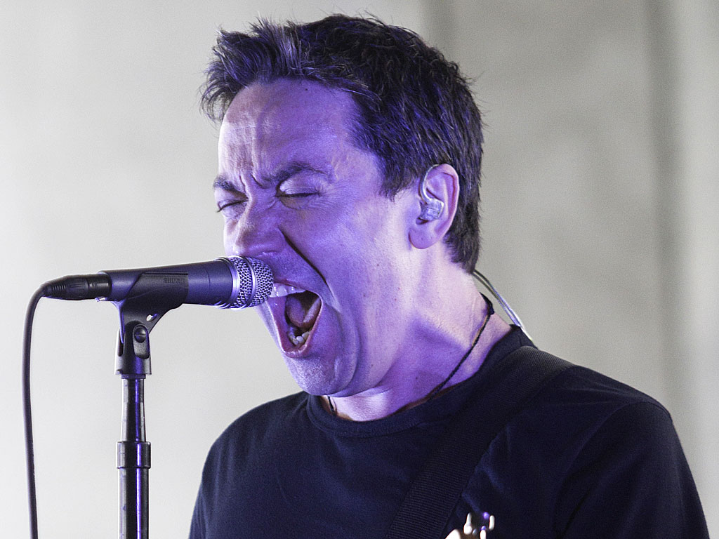 Jon Toogood was in fine form as Shihad's Meanest tour arrived in Auckland. Photo / Richard Robinson