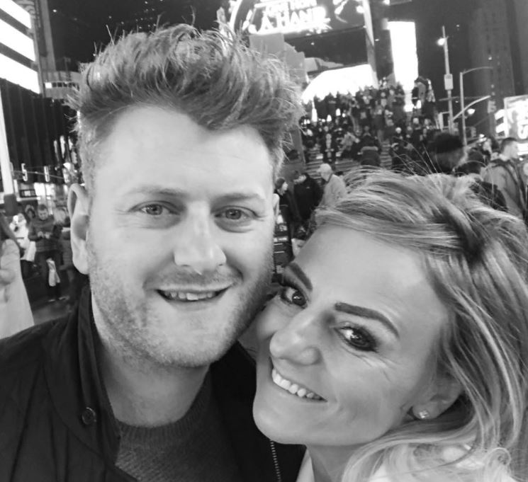 Gemma Heaton with her husband. Photo / Facebook