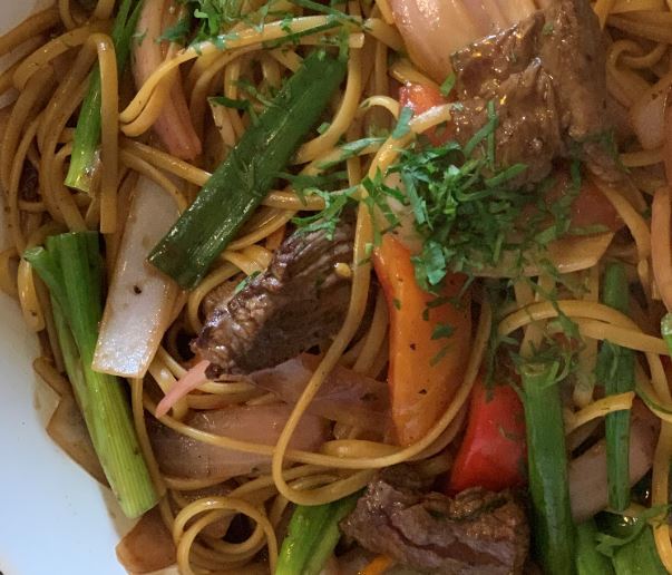 This Peruvian stir-fry noodle is a variation of the very traditional - almost Peruvian staple - 