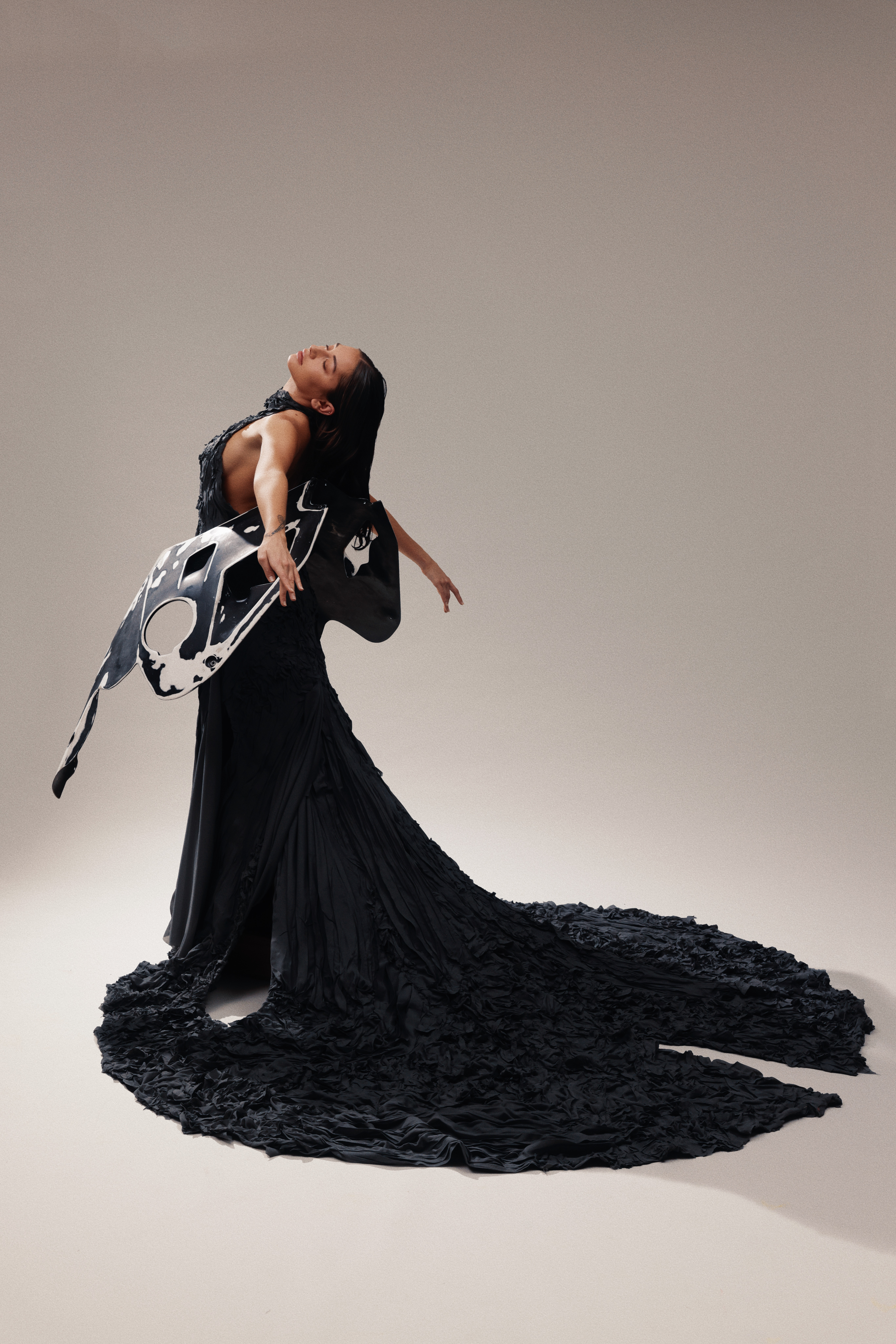 The final gown in the Laughing Gas collection. Photo / Matt Hurley