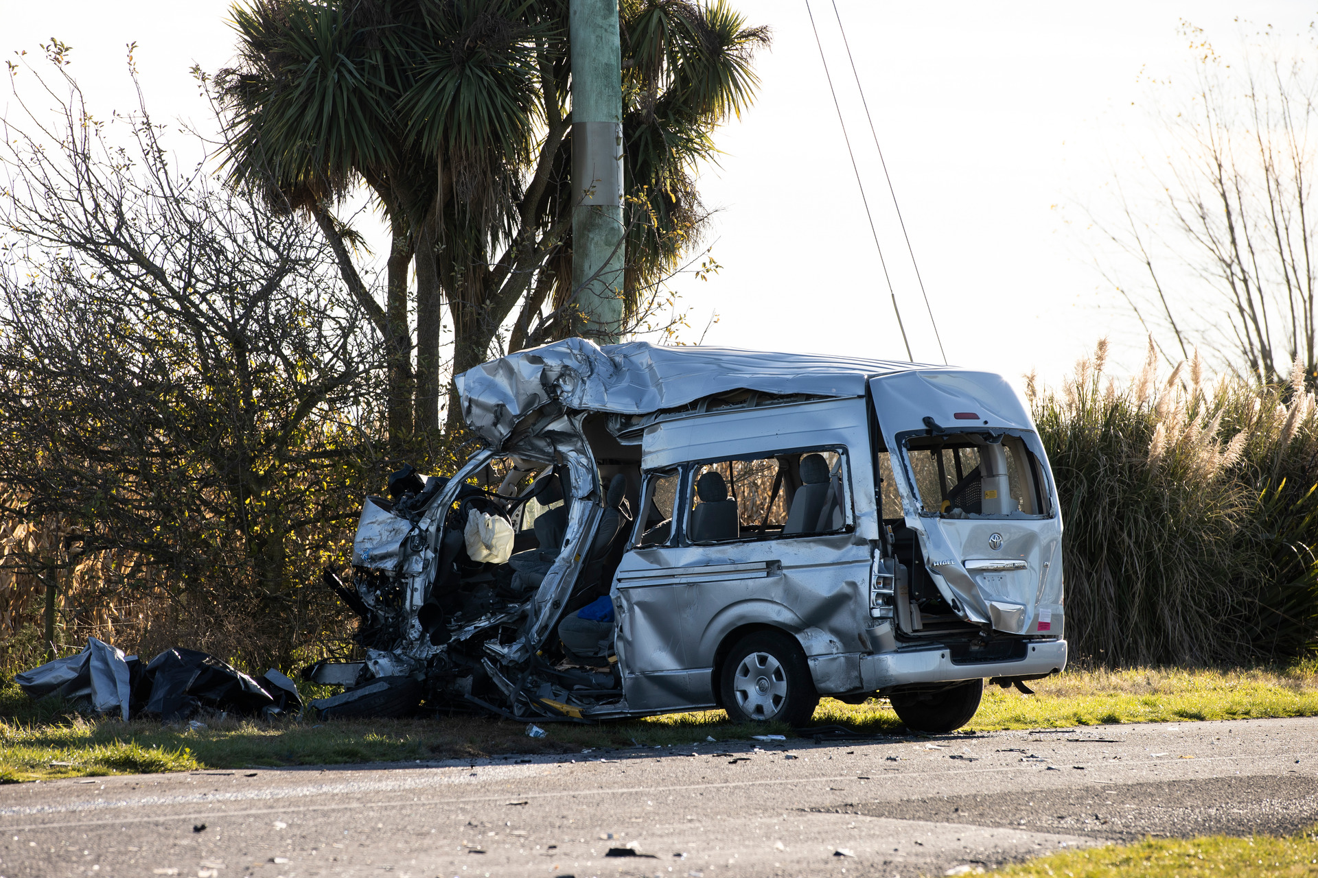 The scene of the crash. Photo / George Heard