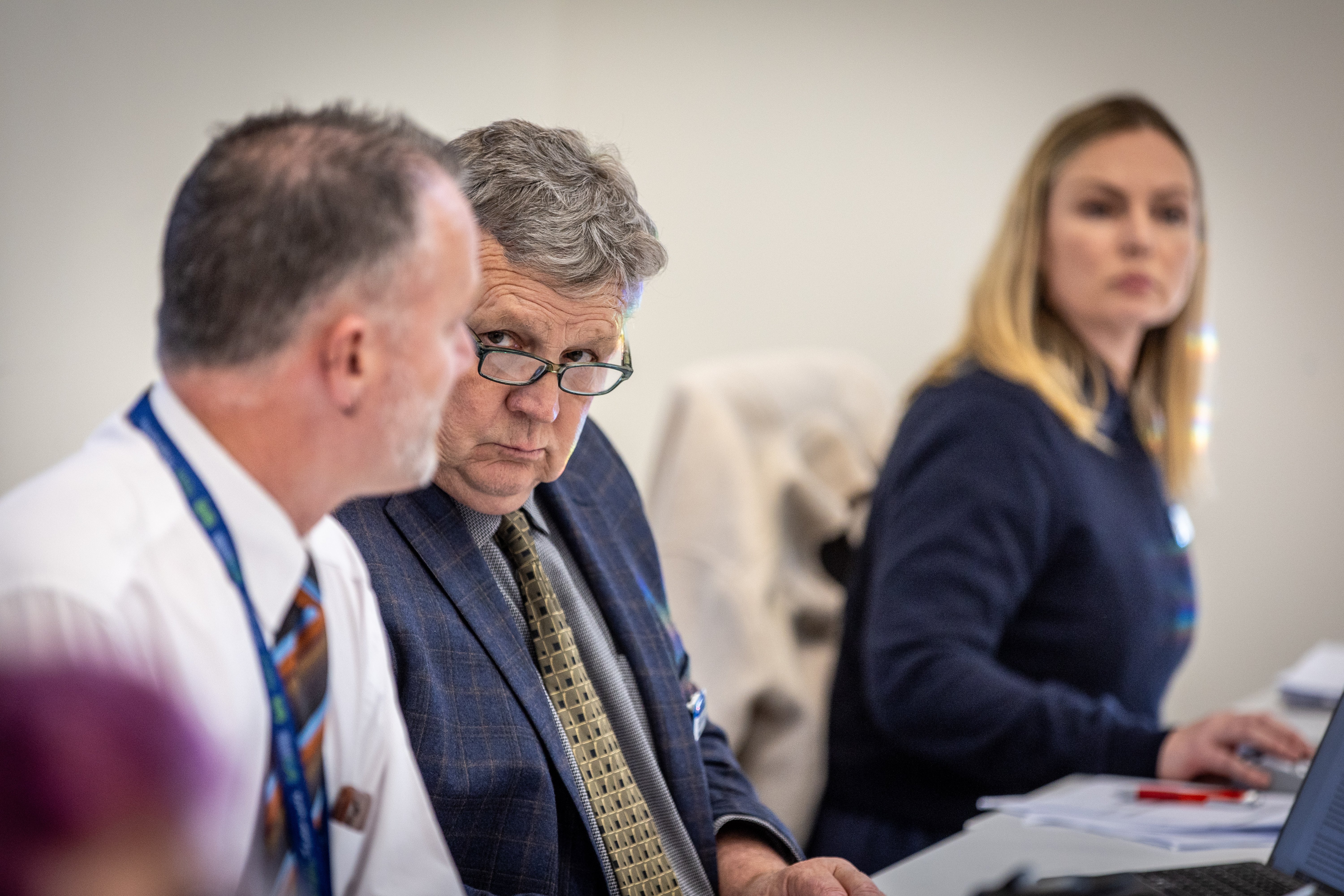 Kaipara Mayor Craig Jepson at Kaipara District Council meeting on Maori wards. Photo / Michael Craig

