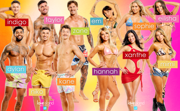 The original 12 cast members of Love Island Australia's sixth season.