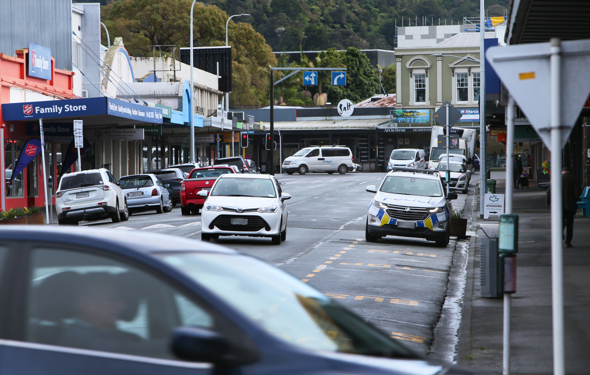 Some of the recent incidents in the CBD have been around the bus stops on Vine St. Photo / Tania Whyte