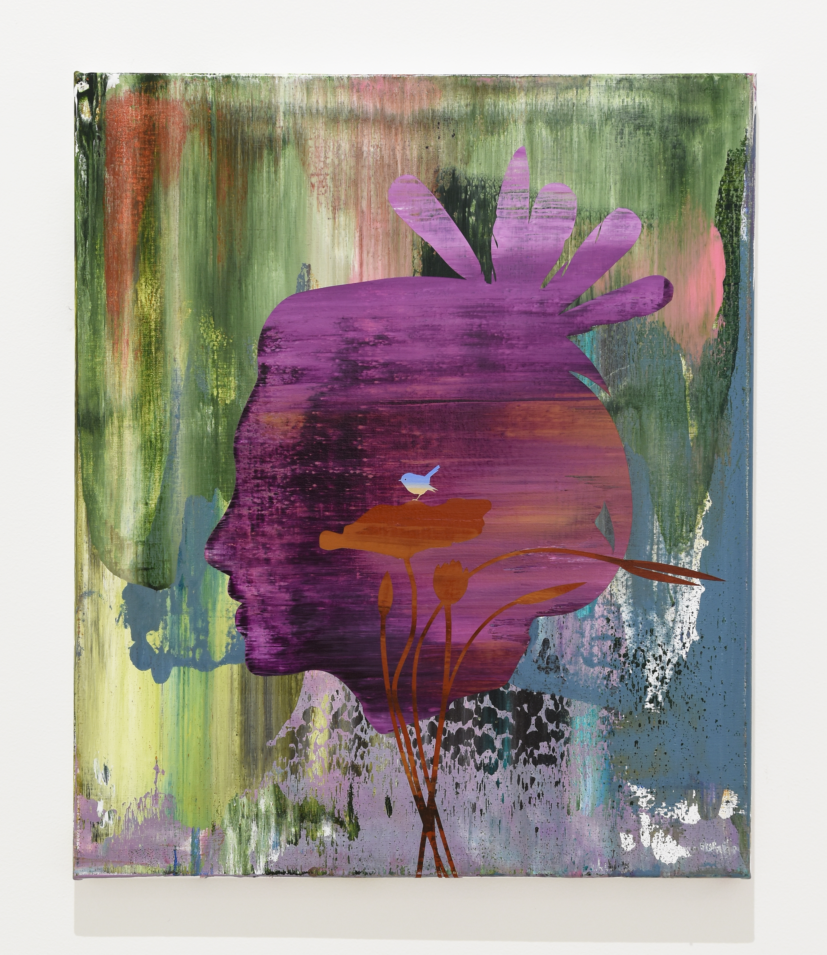 Chris Heaphy, 'Feels Like Home', 2023, acrylic on Belgian linen, 600mm x 500mm. Photo / Courtesy of the artist and Gow Langsford Gallery