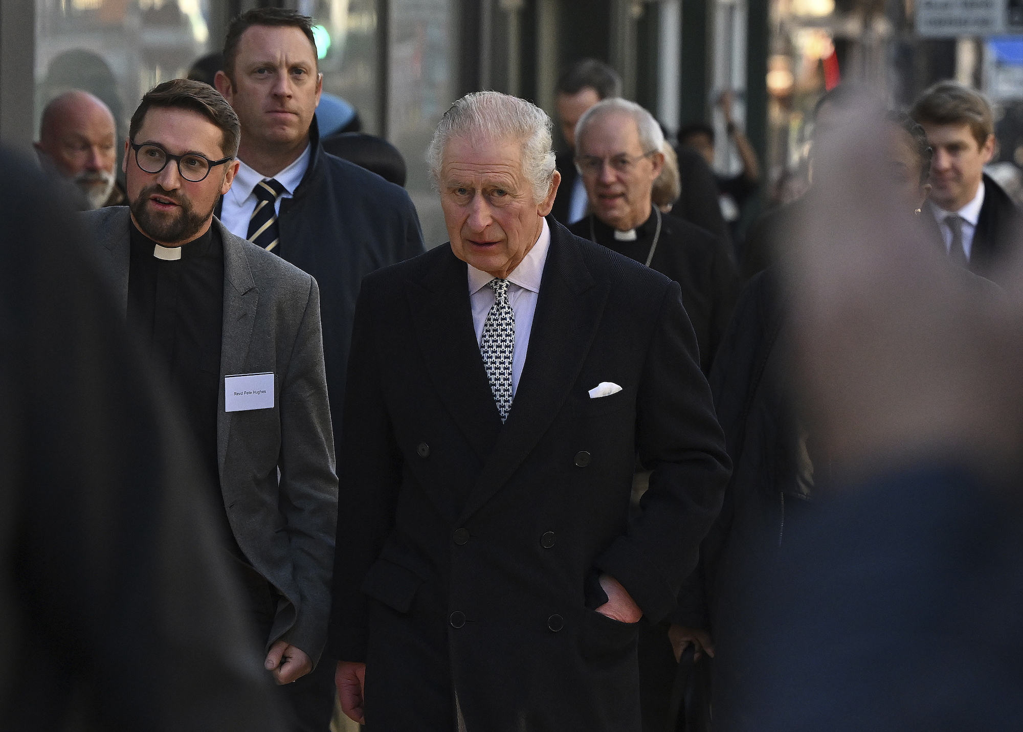 King Charles walks to attend an Advent Service at The Ethiopian Christian Fellowship Church in London earlier this month. Photo / via AP