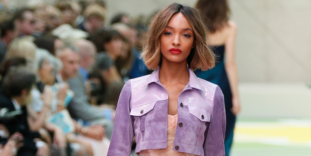 Jourdan Dunn at London Fashion Week at Burberry Prorsum. Photo / AP Images.