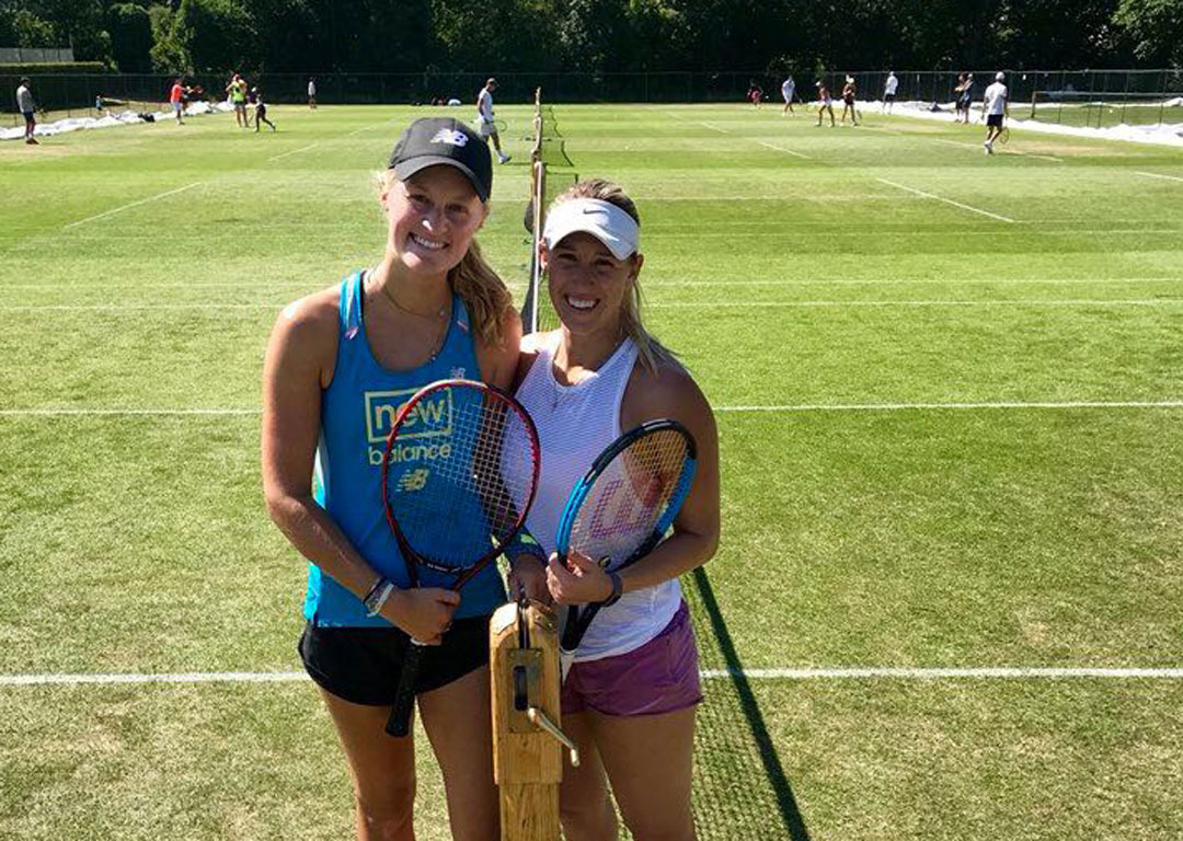 Erin Routliffe, left, switched allegiances to New Zealand last year.