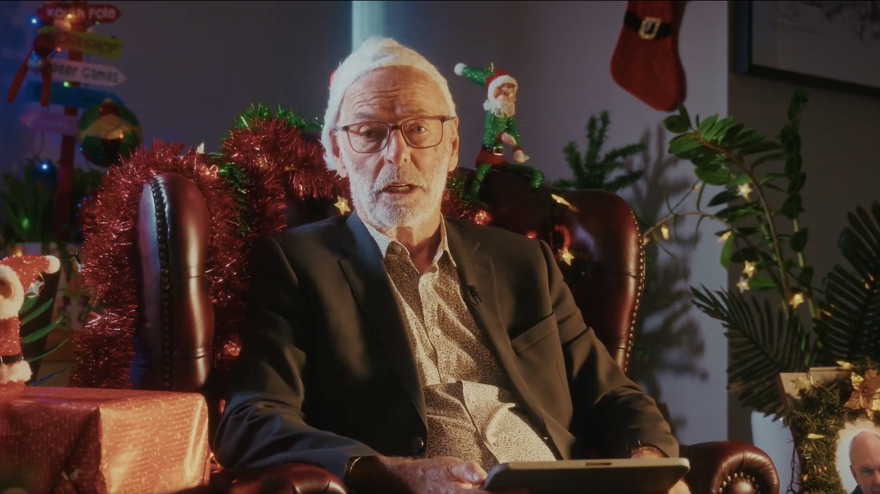 Auckland Mayor Wayne Brown responded to social media comments in a new Christmas video.