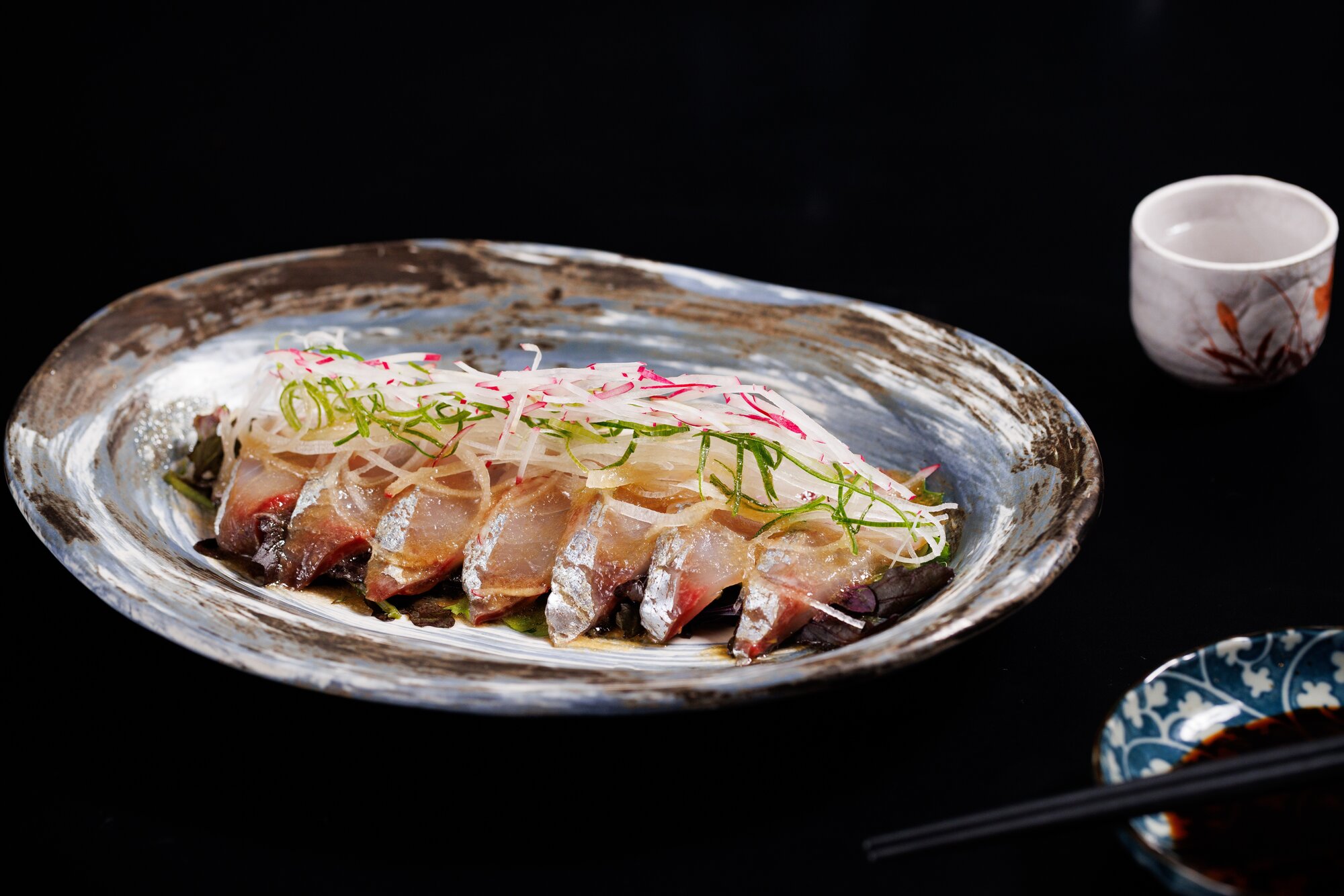 Ikkyu's trevally carpaccio. Photo / Babiche Martens