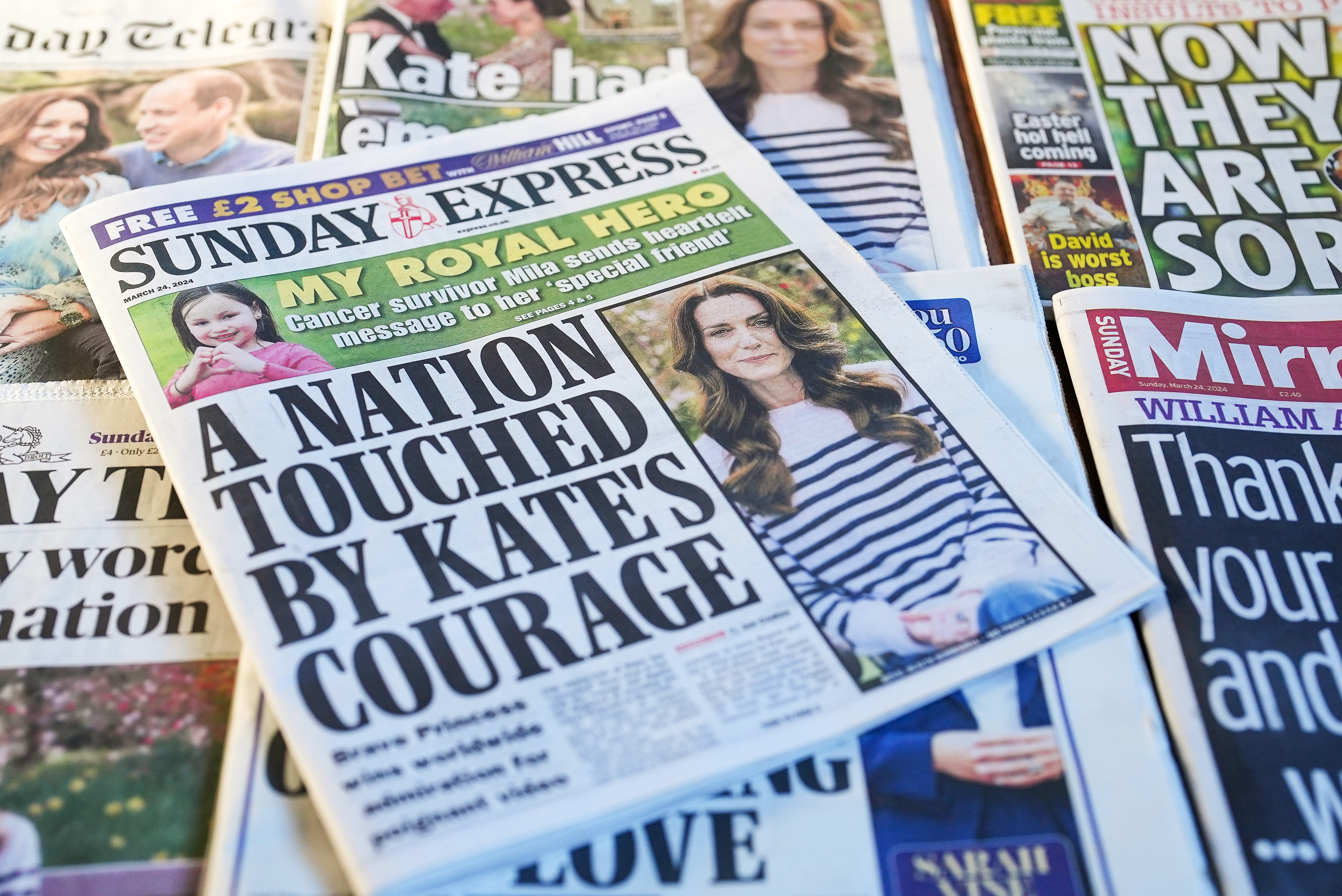 The public outpouring of support for Kate Middleton has been immense after rumours swirled for months over the princess's whereabouts. Photo / Getty Images