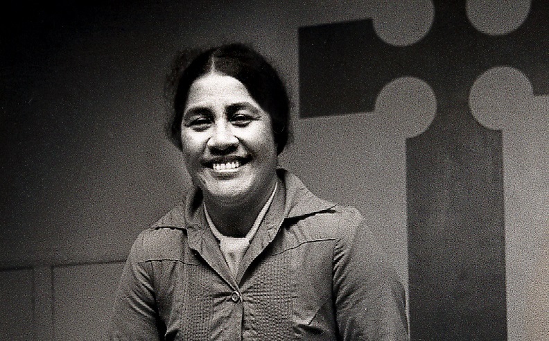 Western Samoan and newly-made New Zealand citizen Falema'i Lesā, pictured in July, 1982, shares a smile after the Privy Council ruled in her favour. Photo / Paul Estcourt