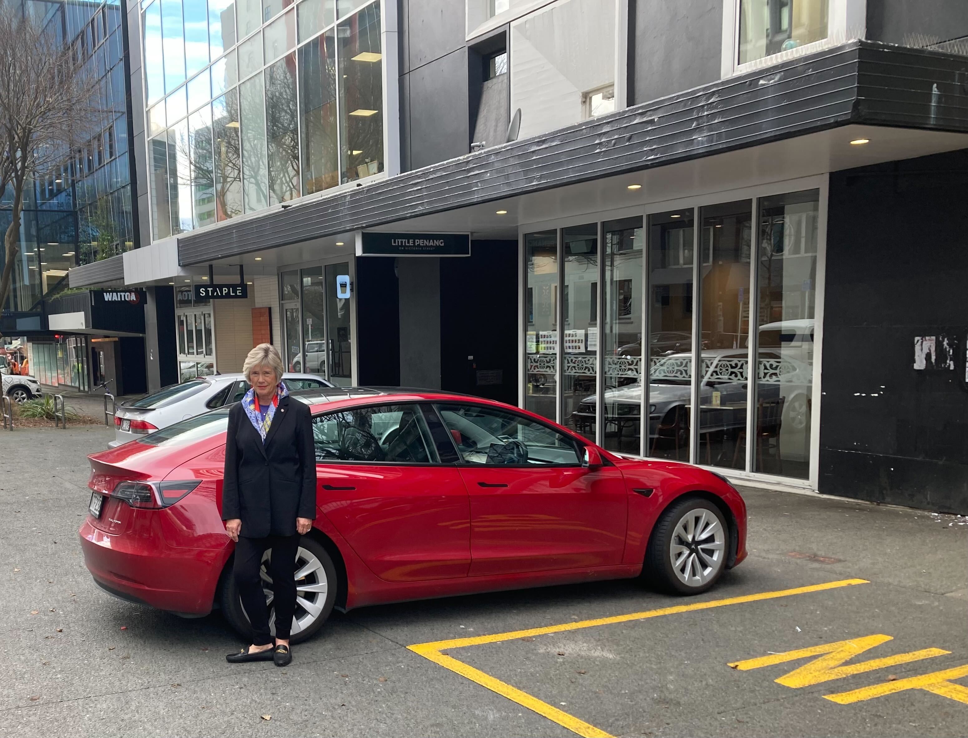 The former mayor will have to wait until October to have her case heard, nine months after the ticket was issued. Photo / Catherine Hutton