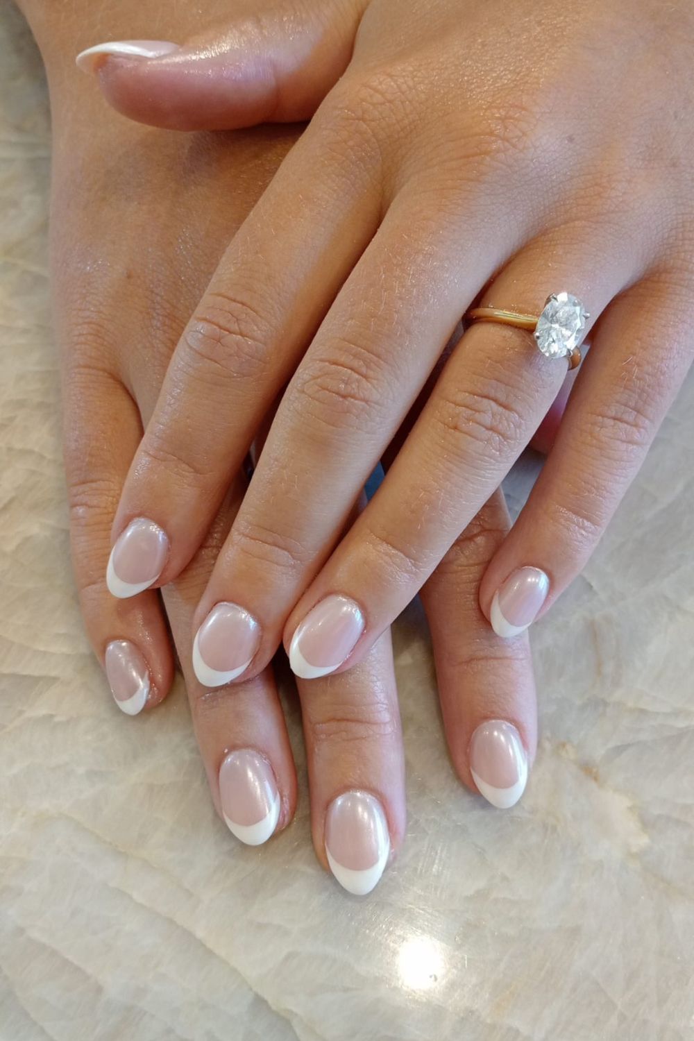 French tip designs are a perennial favourite, but this season receive worthy upgrades in chrome. Photo / Valet Nails