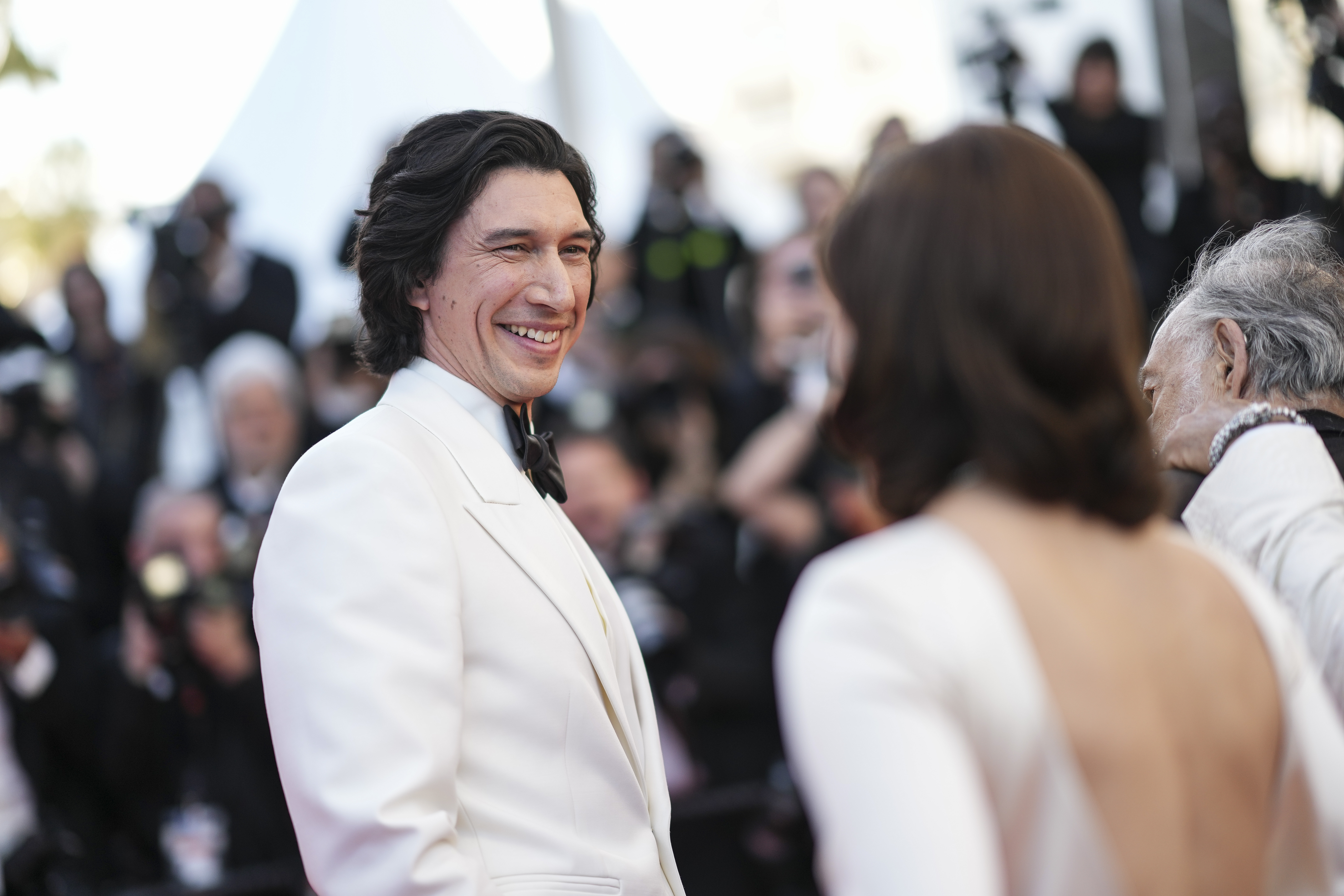 Adam Driver poses for photographers upon arrival at the premiere of