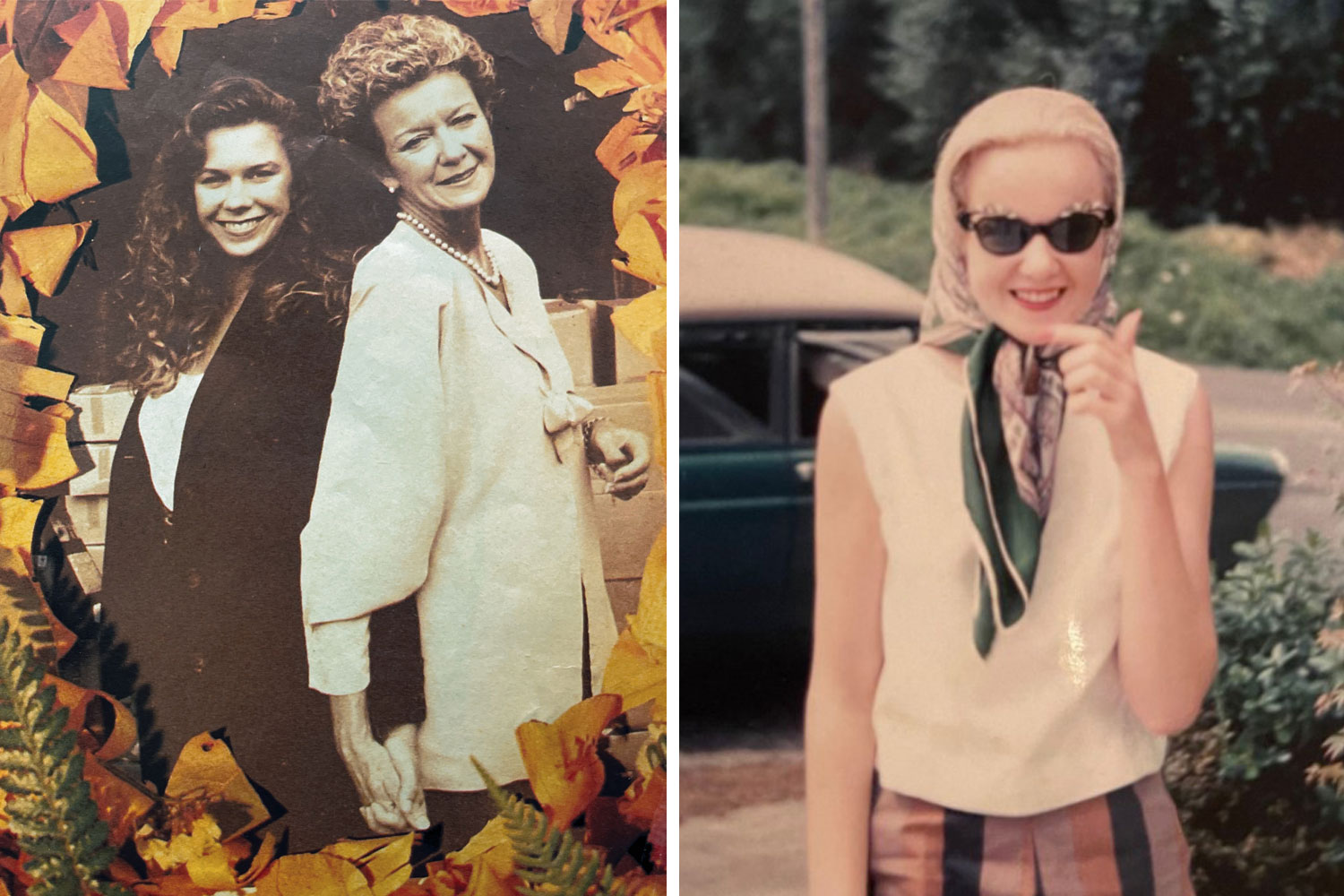 Left: Mum and I in the 80s with big hair and big dreams! Right: A young Colyn. Photos / Supplied 
