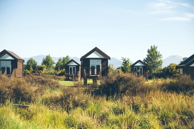 Rabbit Island glamping tents and huts, situated in Mapua, Nelson. Photo / Supplied