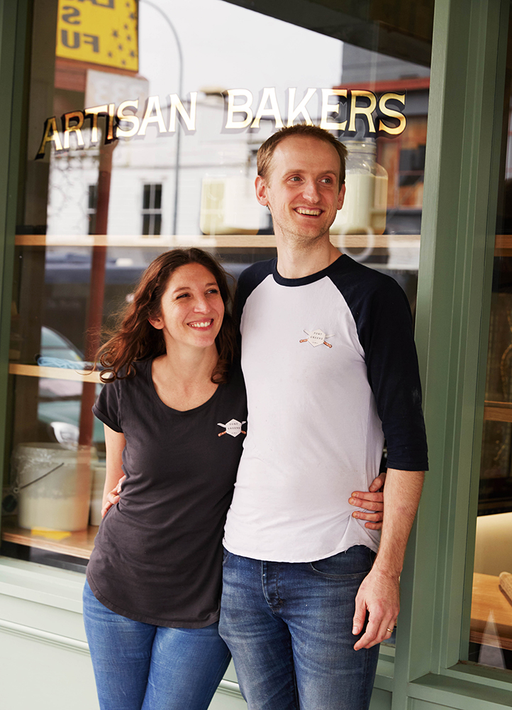Owners Liam Fox and Andrea Mulhausen outside the larger spot on Karangahape Rd. Photo / Rebecca Zephyr Thomas
