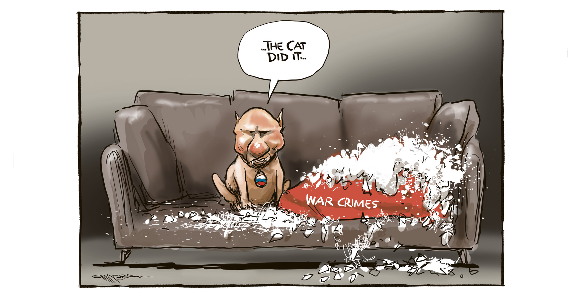 Cartoon by Rod Emmerson