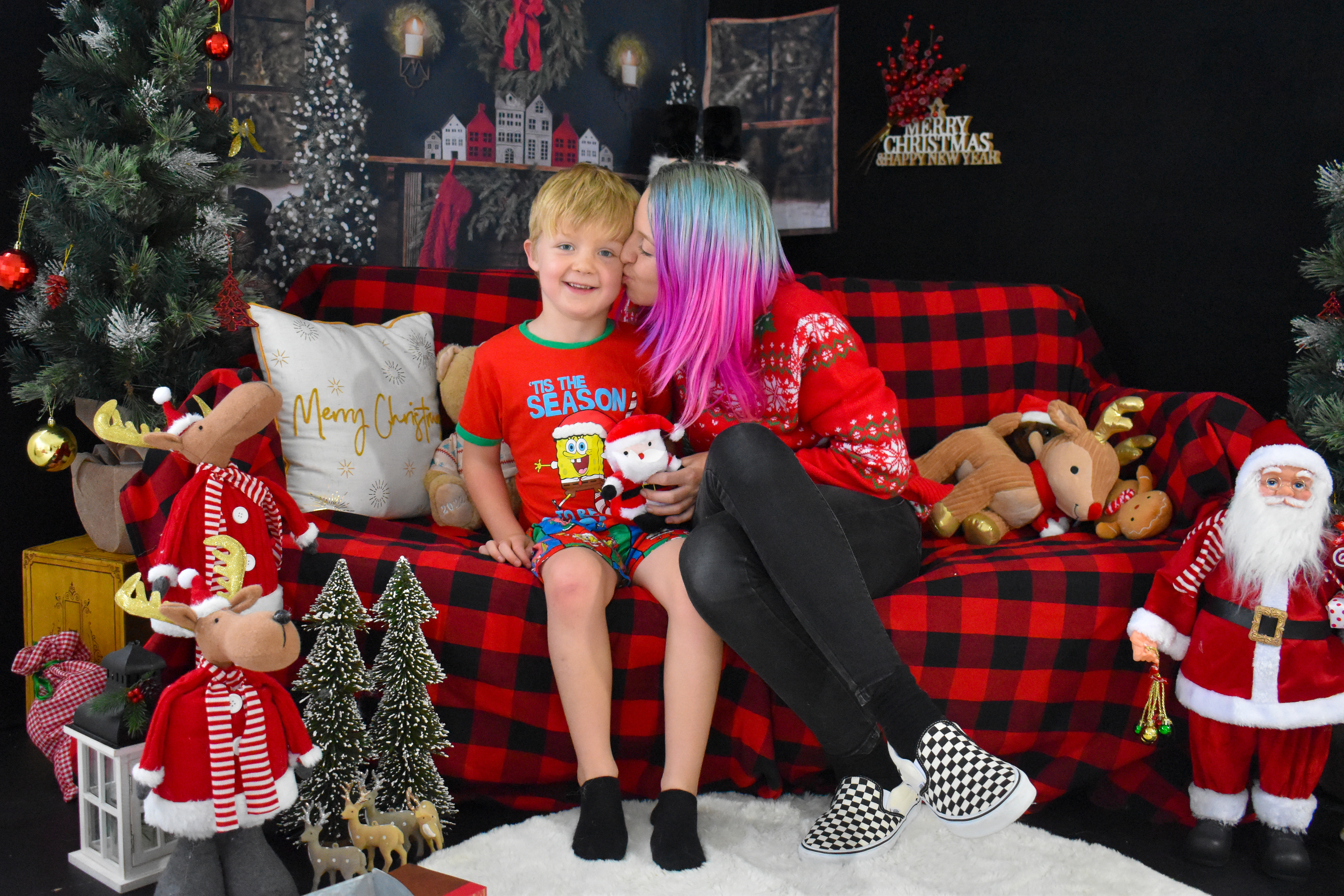 Oliver, 7, and his mother Jessica Barnes. Oliver is autistic and non-verbal and the family relies on disability support funding for respite care. Many of their respite options have now be removed under sudden changes made by the ministry, Barnes said.