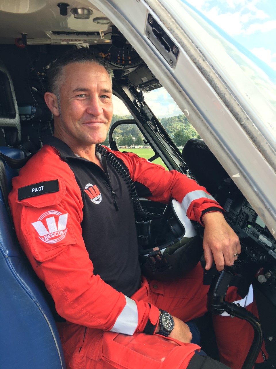 Pilot Dan O' Reilly, training manager at Northland Rescue Helicopter, assisted Te Mana in the rescue operation.