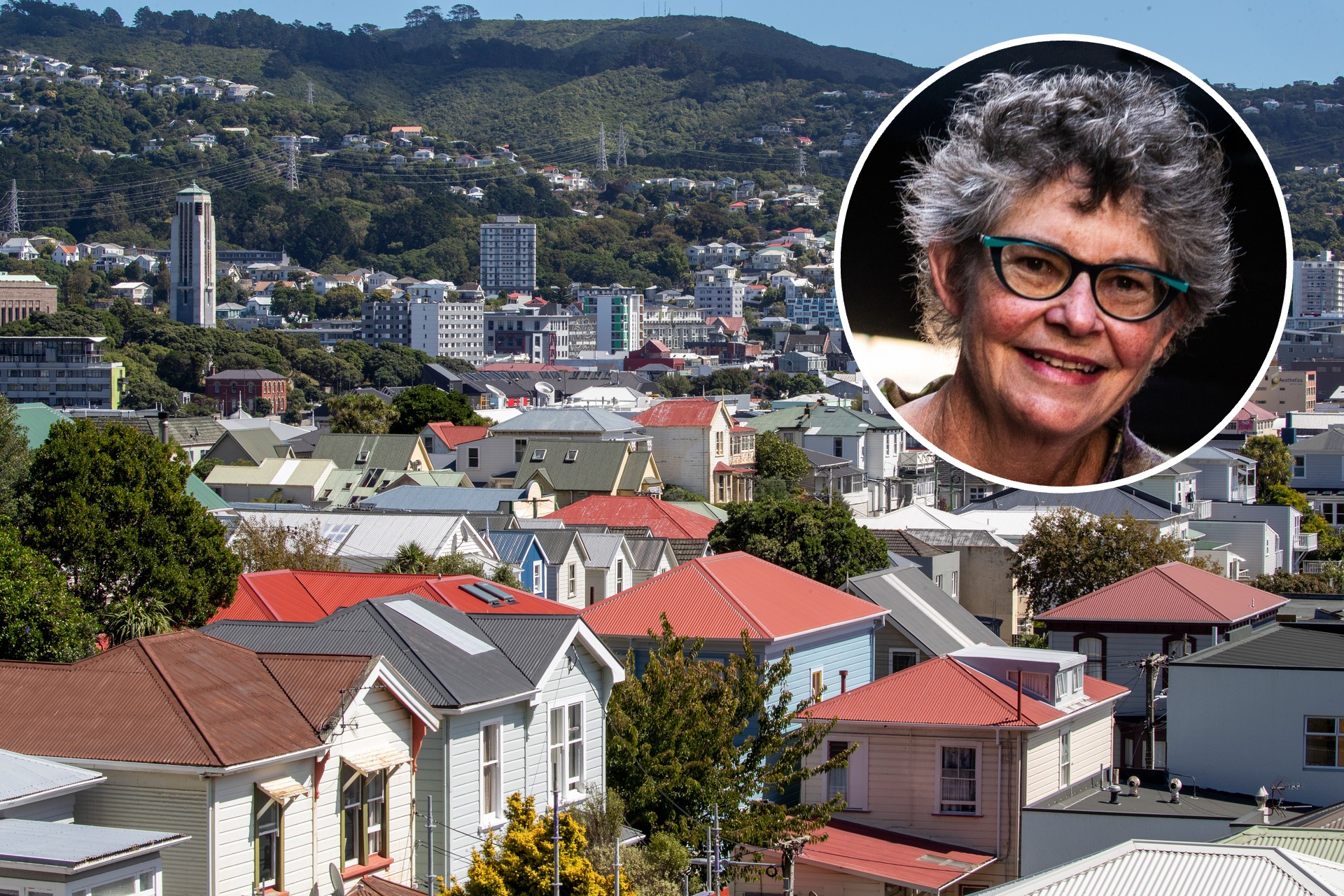 Ellen Blake (inset) is president of the Mt Victoria Residents' Association.