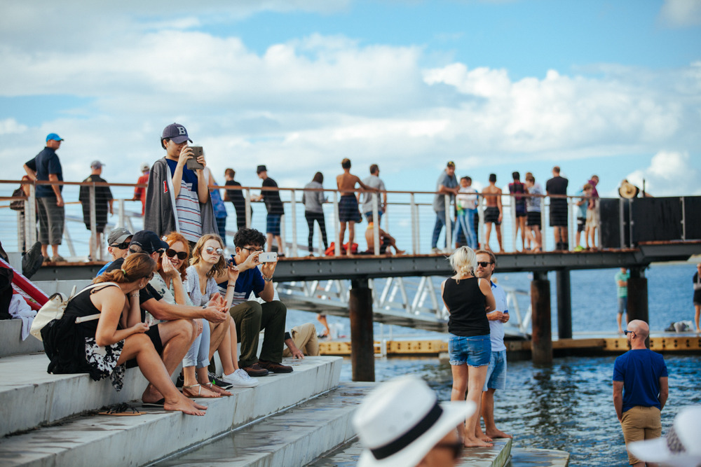 The Tidal Steps in Tauranga are a popular spot for city residents to enjoy a relaxed, summer vibe. Photo / Aaron Bryant, Supplied