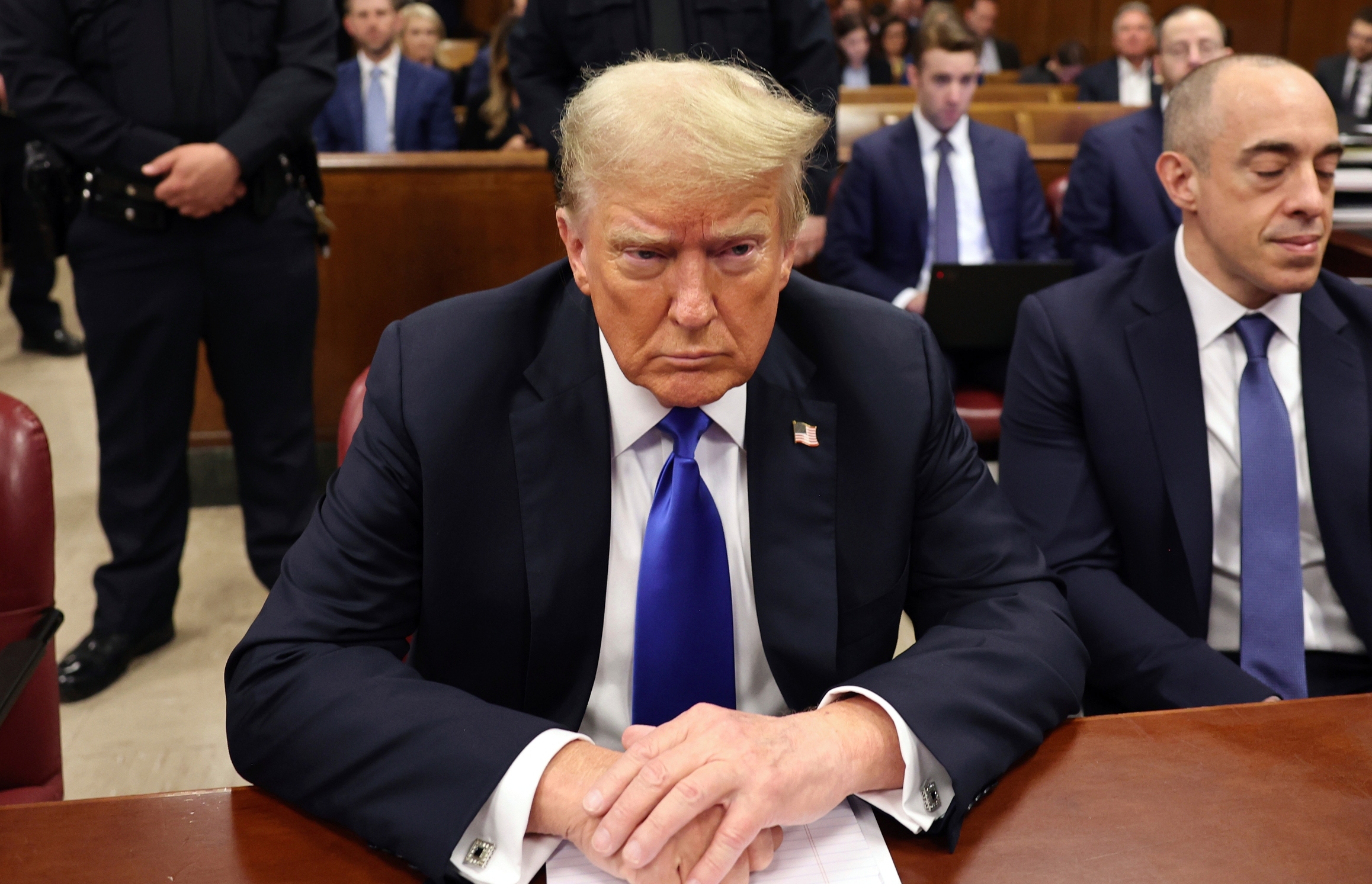 Donald Trump was found guilty of all 34 charges in the hush money trial. Photo / AP