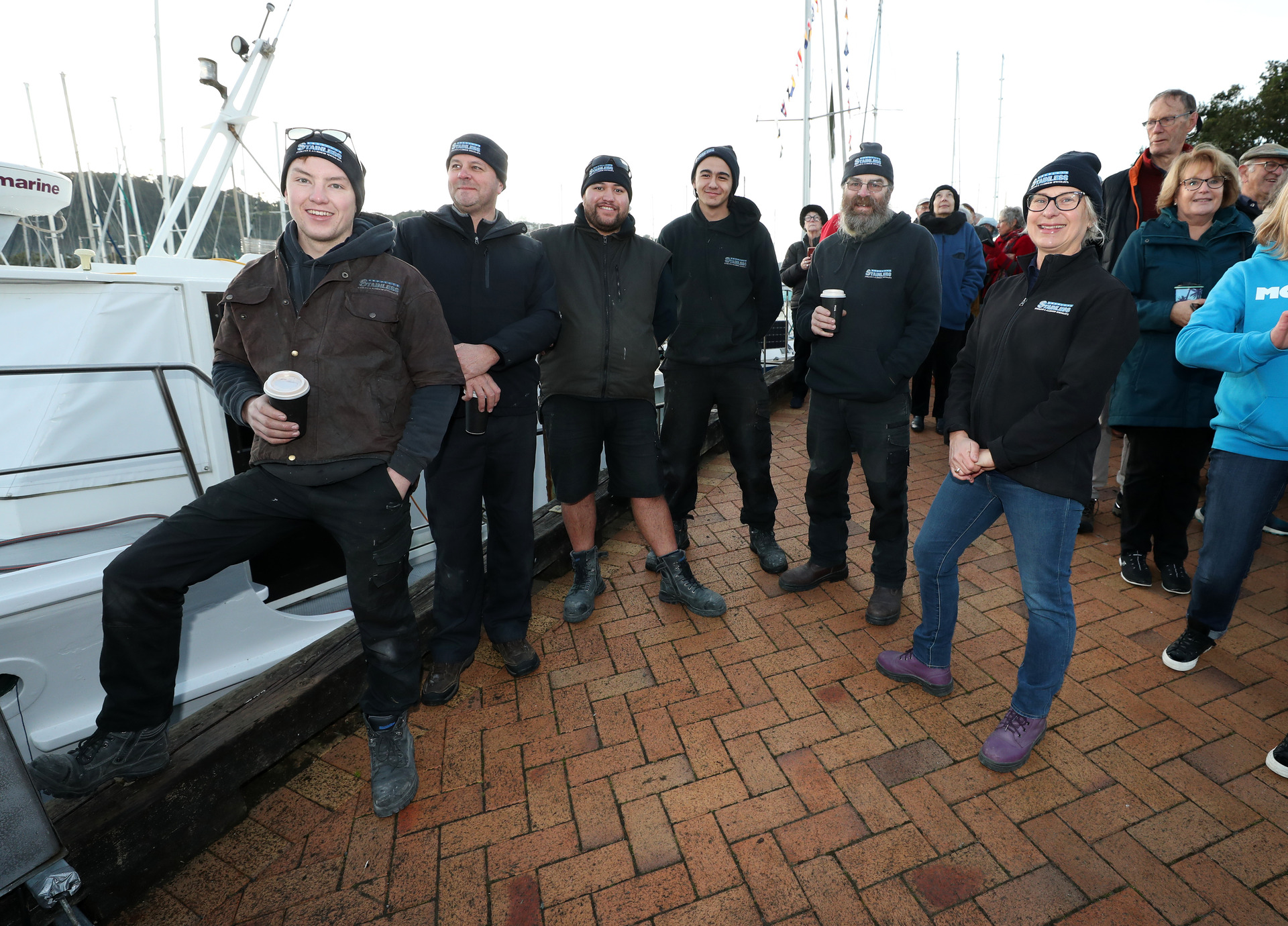 The Absolute Stainless team stood proud after their seven-month achievement. Photo / Michael Cunningham