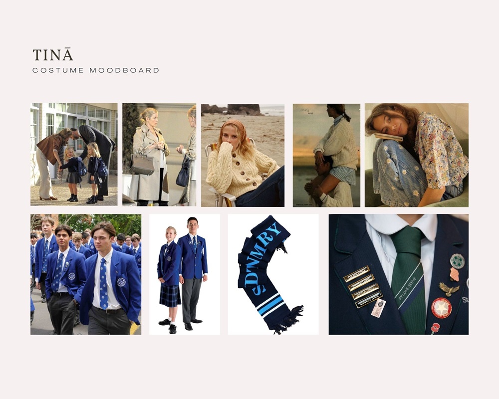 Sacha's mood board for the St. Francis students.