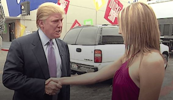 Donald Trump in the infamous Access Hollywood tape. Photo / Supplied