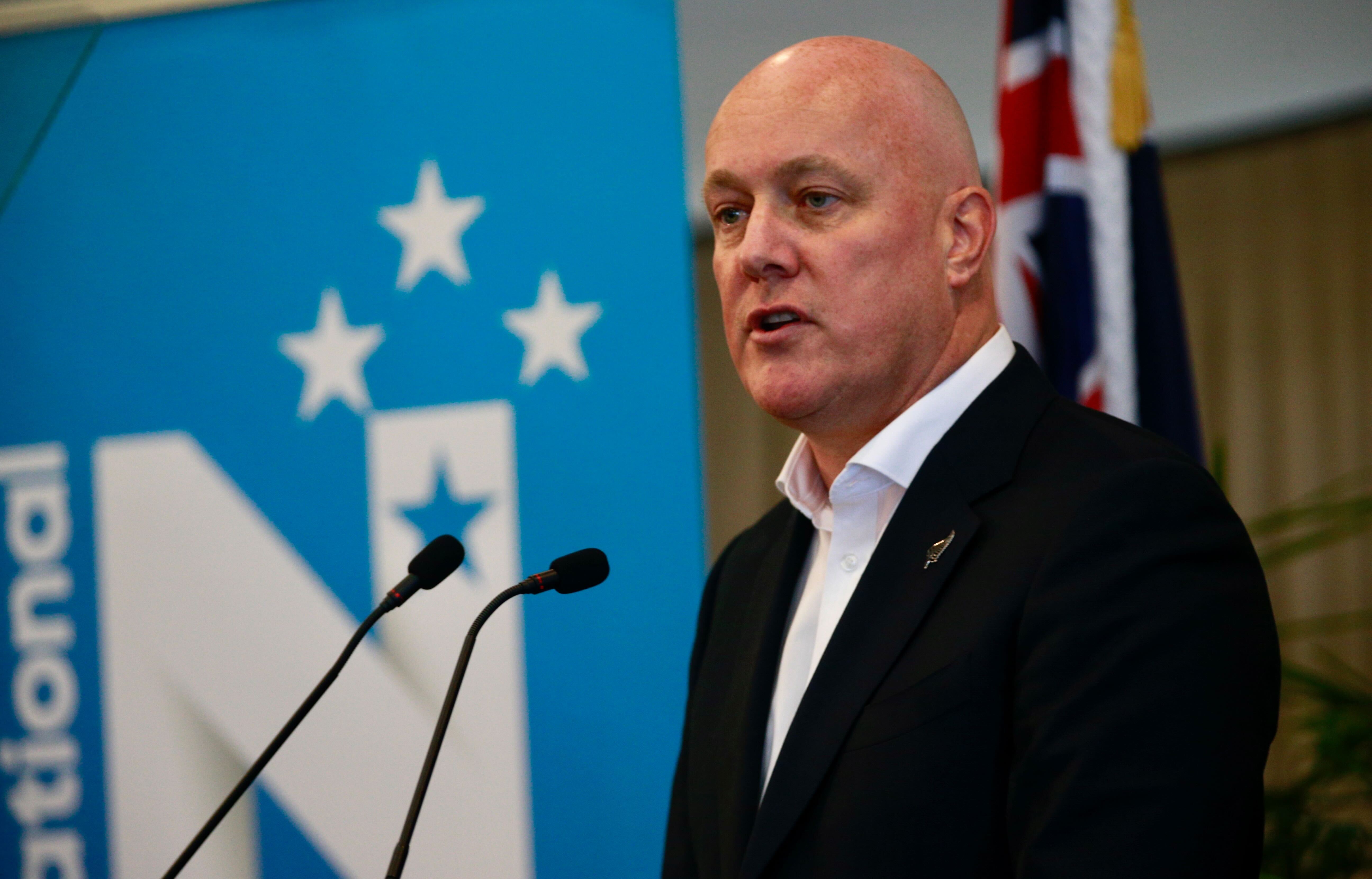 National leader Christopher Luxon at the party's conference in Auckland. Photo / Alex Burton