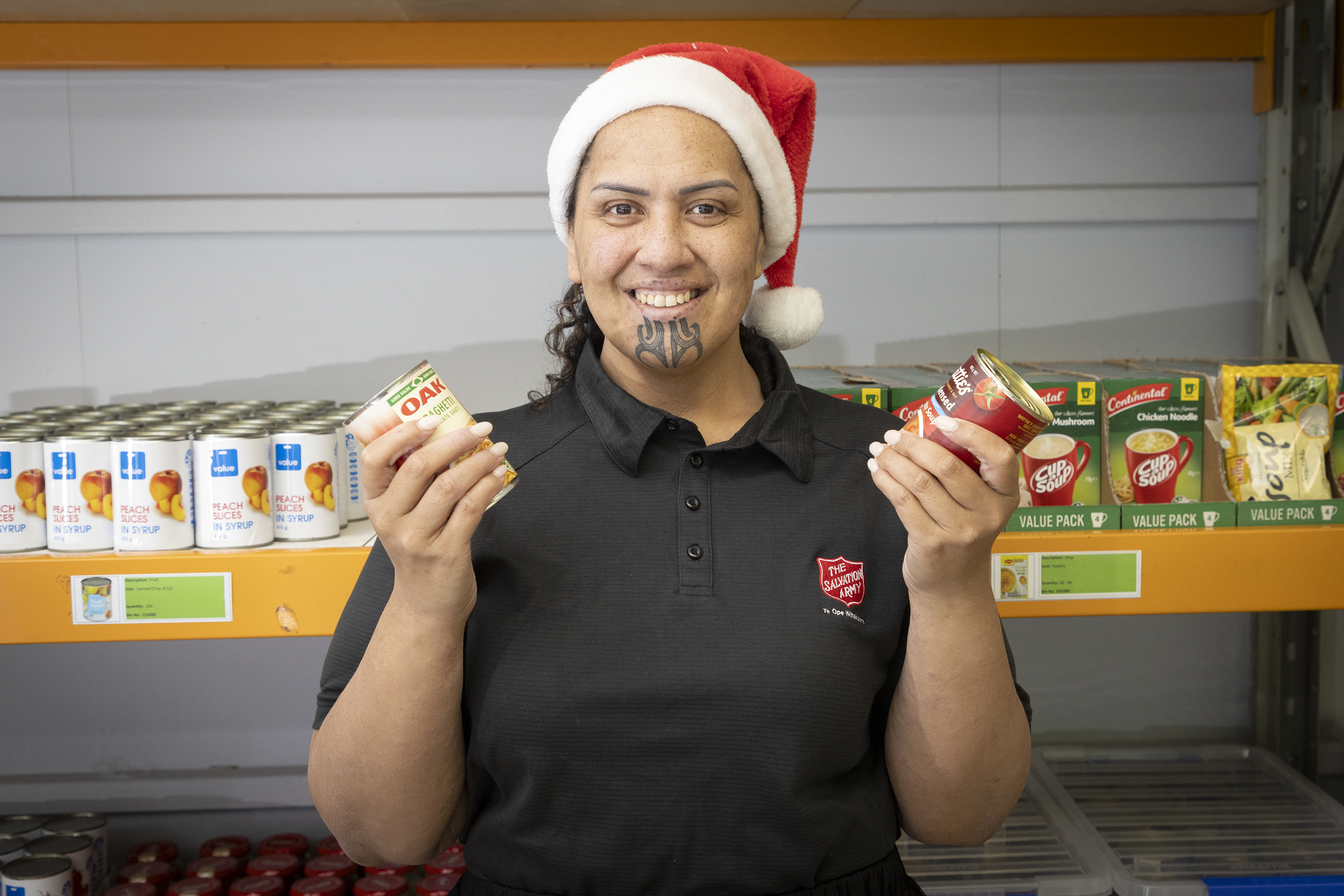 Preparing for the Salvation Army Christmas appeal is Darnielle Hoods. Photo / Andrew Warner