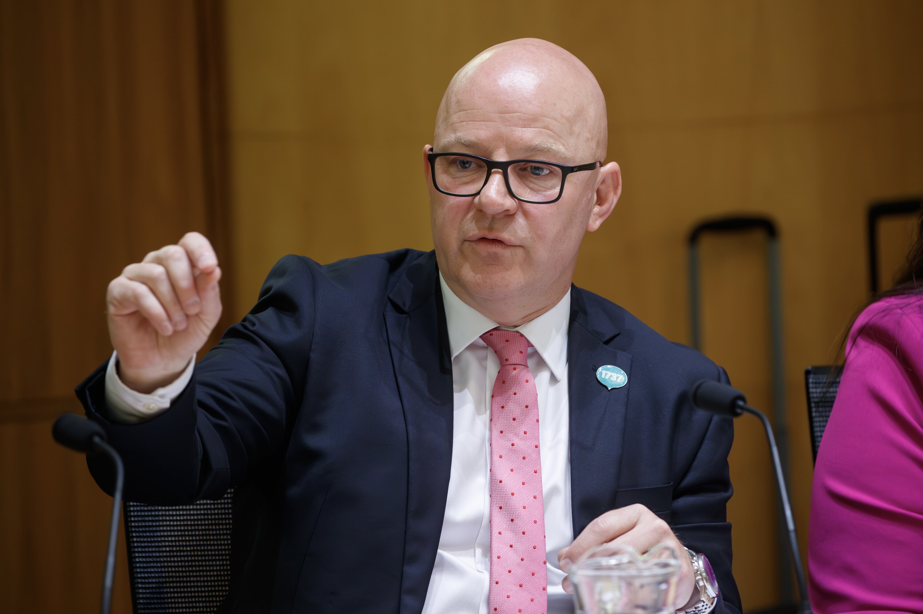 Mental Health Minister and Associate Health Minister Matt Doocey during his appearance at a Parliamentary select committee. Photo / Mark Mitchell