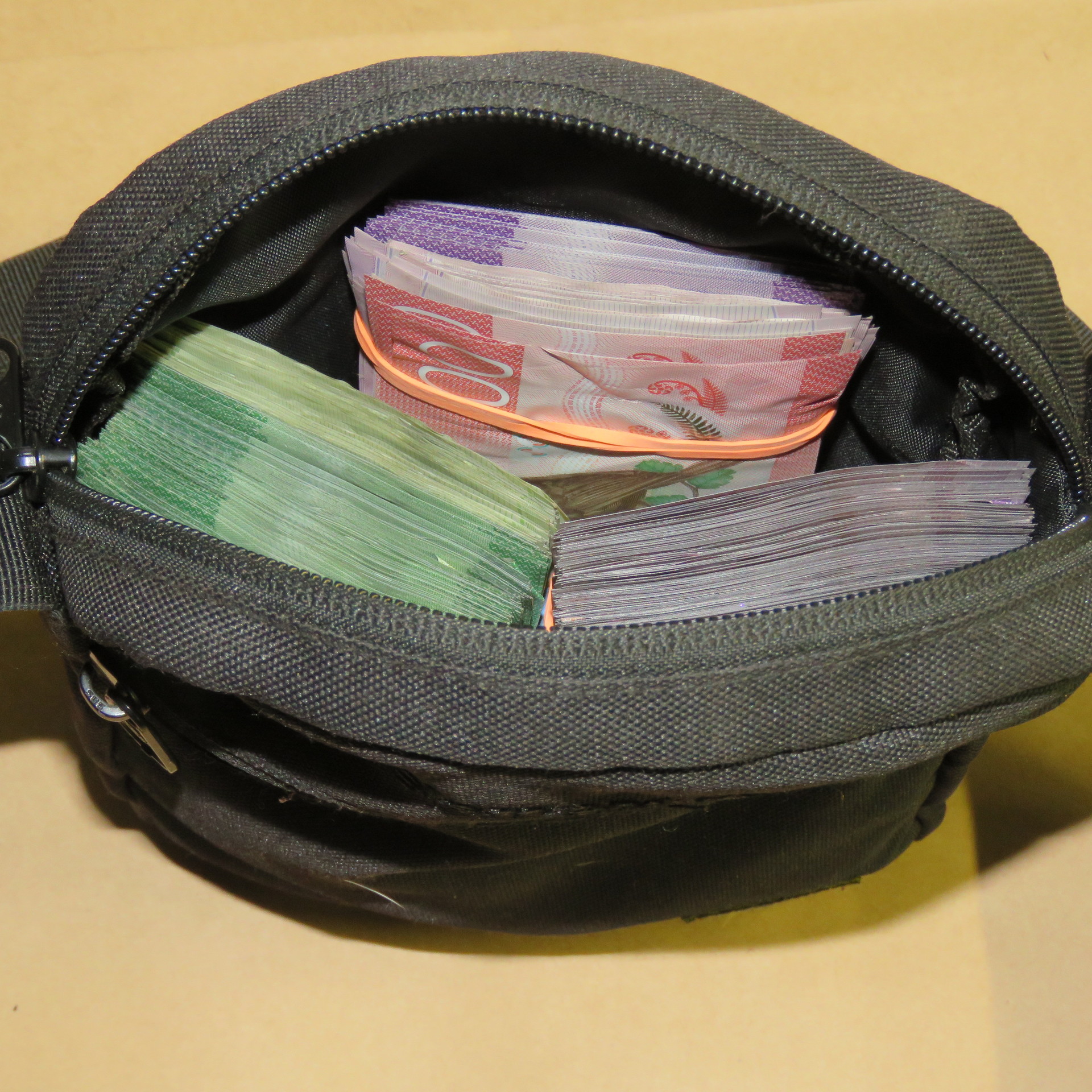 Money found during Operation Ulysses. Photo / Supplied
