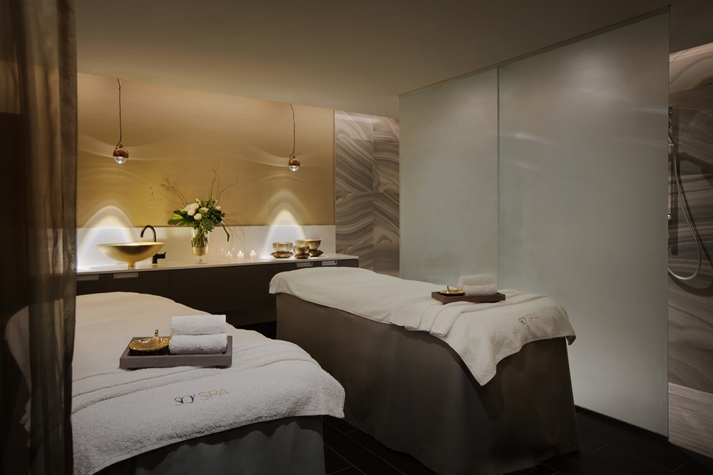 The SO/Spa treatment room is well lit and includes a shower. Photo / Supplied