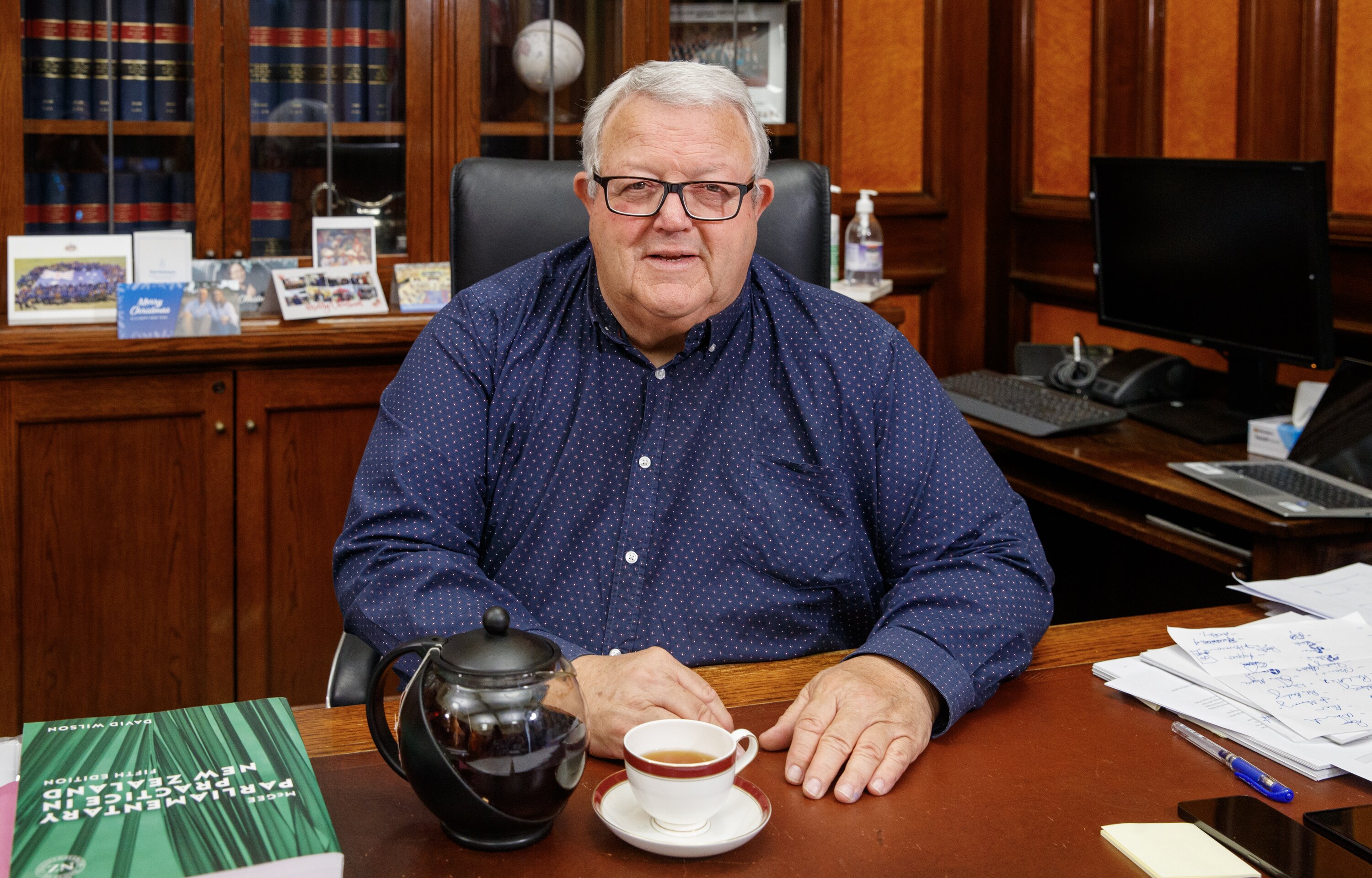 Speaker Gerry Brownlee in his office at Parliament. Photo / Mark Mitchell