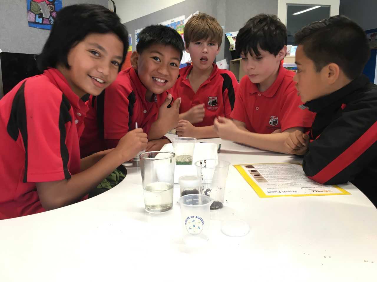 Students at Te Puke Primary School use House of Science resources, bucking a national trend for children to fall behind in science between Years 4 and 8. Photo / House of Science