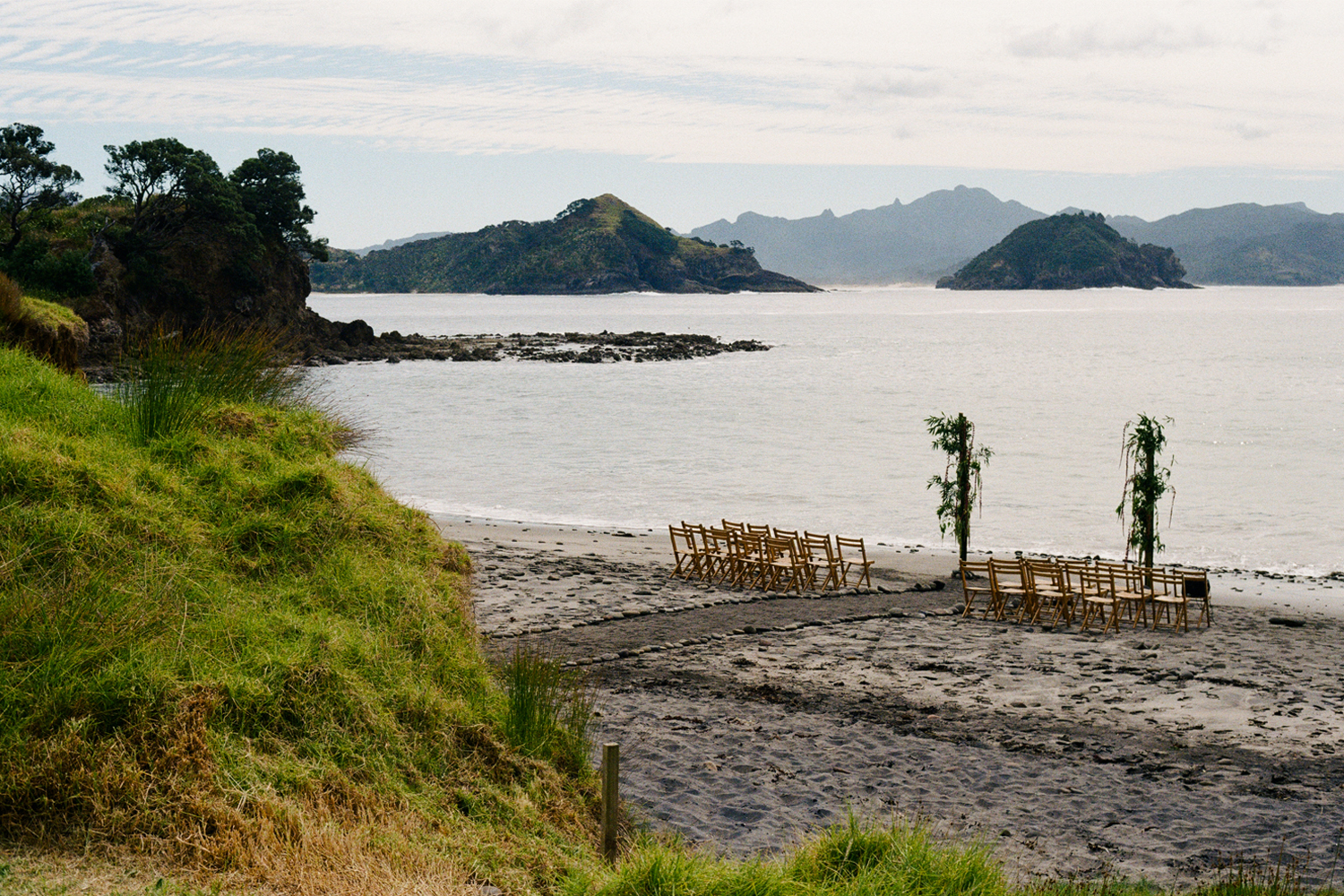 Great Barrier Island is where the pair were engaged in 2022. Photo / Poet Pictures