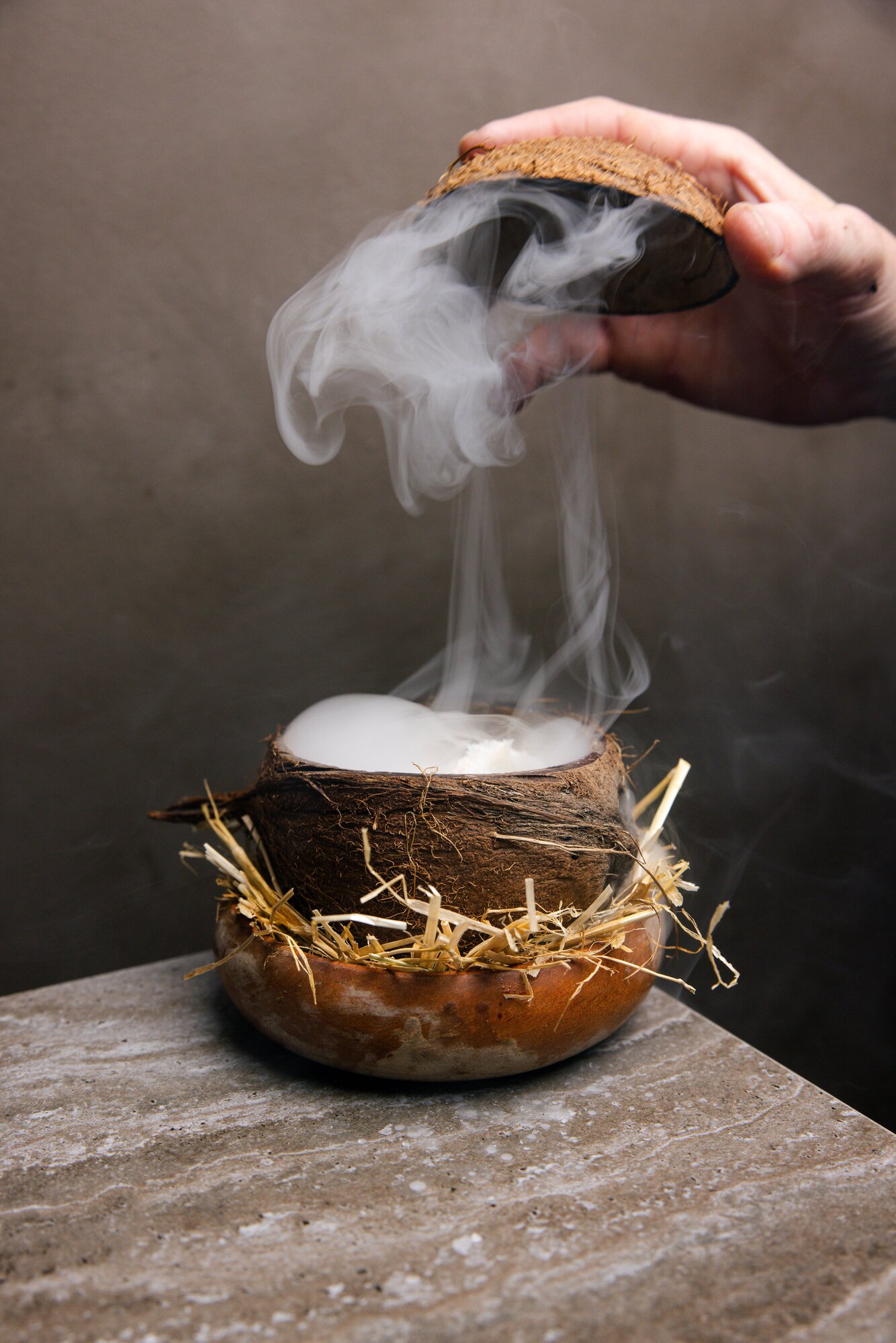 'Copra' is a new dessert on the menu at modern Samoan restaurant, Tala, where Tommy Hope is the new head chef, working alongside owner Henry Onesemo.