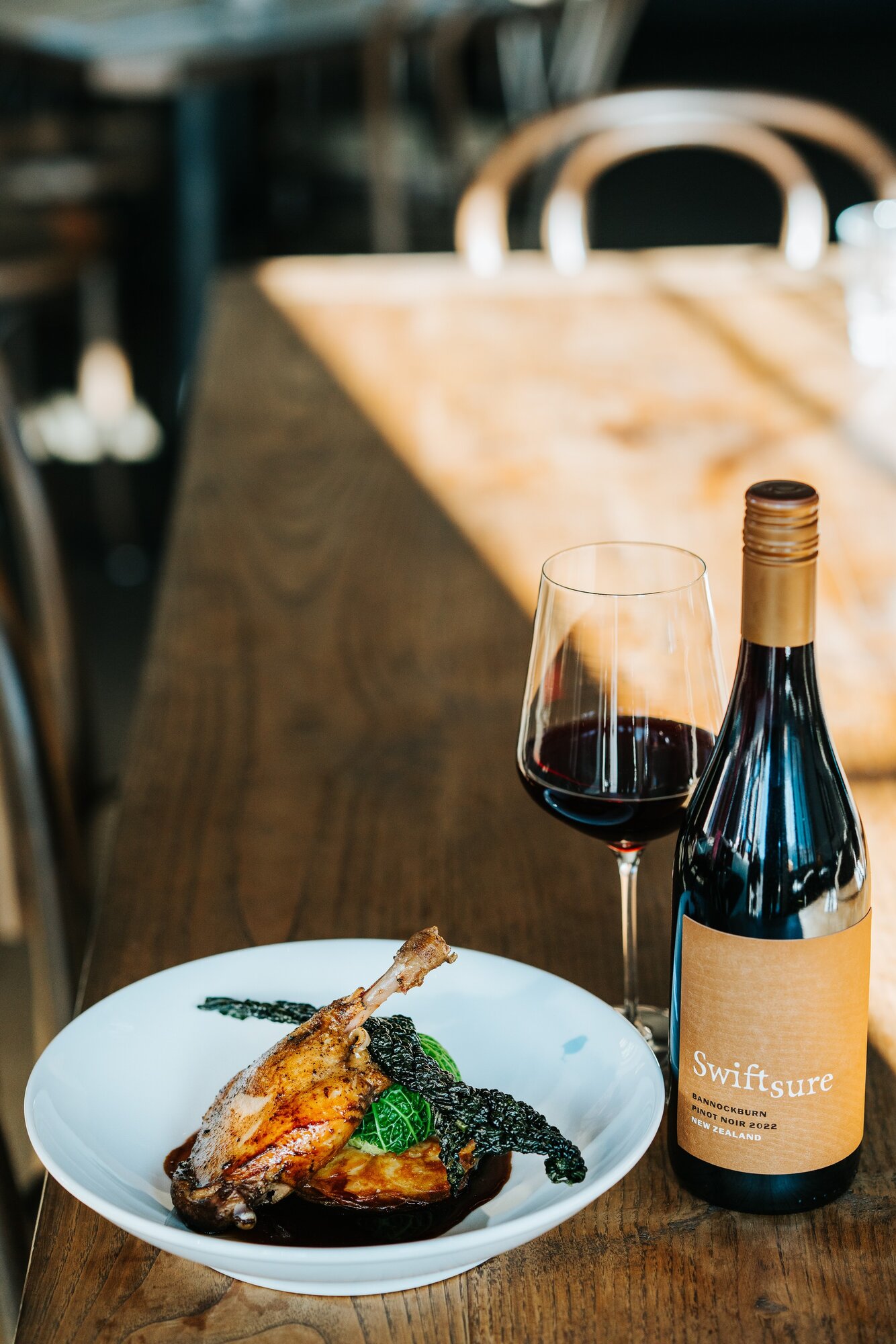 Confit duck leg at Swiftsure.