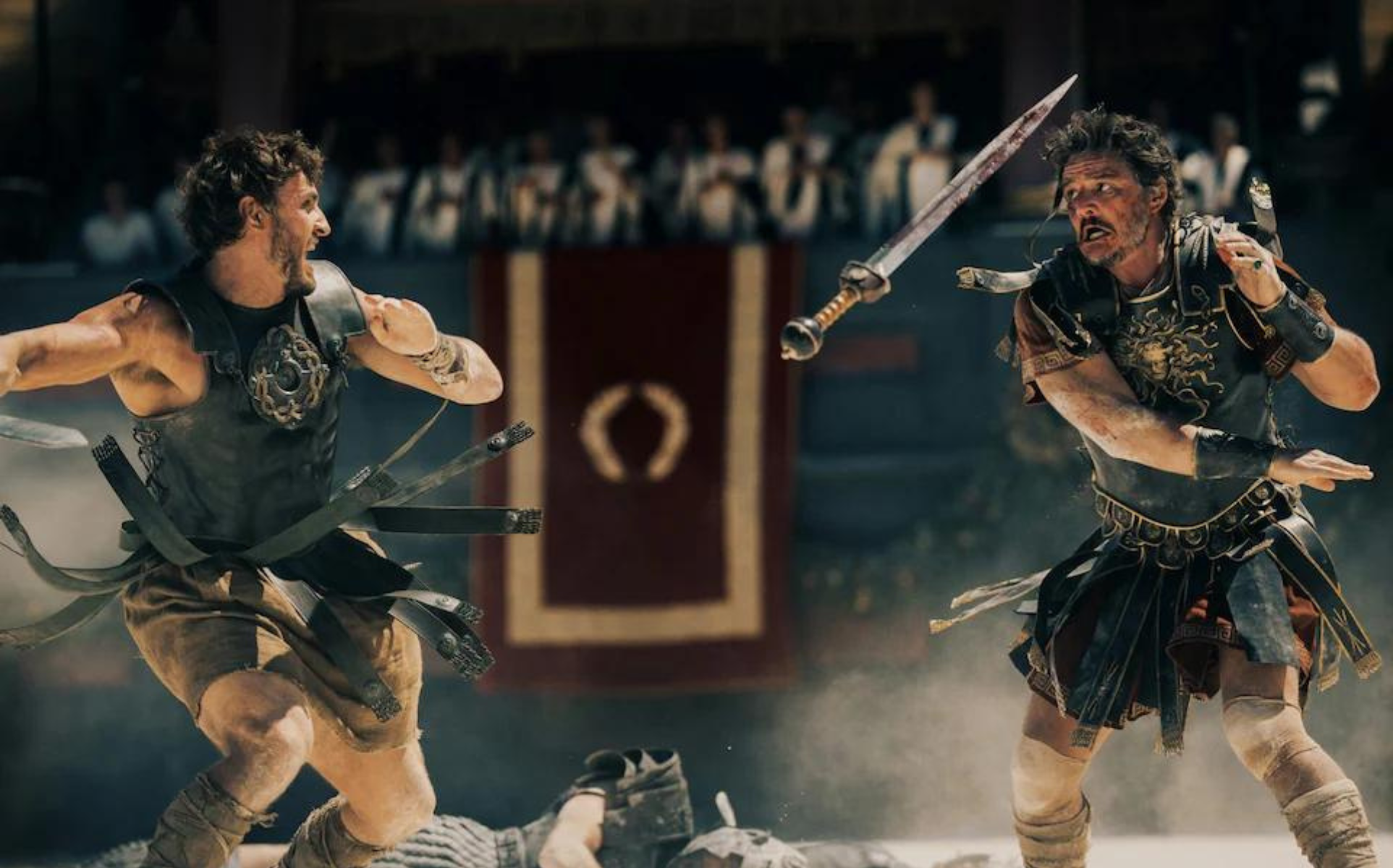 Paul Mescal, left, with Pedro Pascal in Gladiator II. Photo / Paramount Pictures