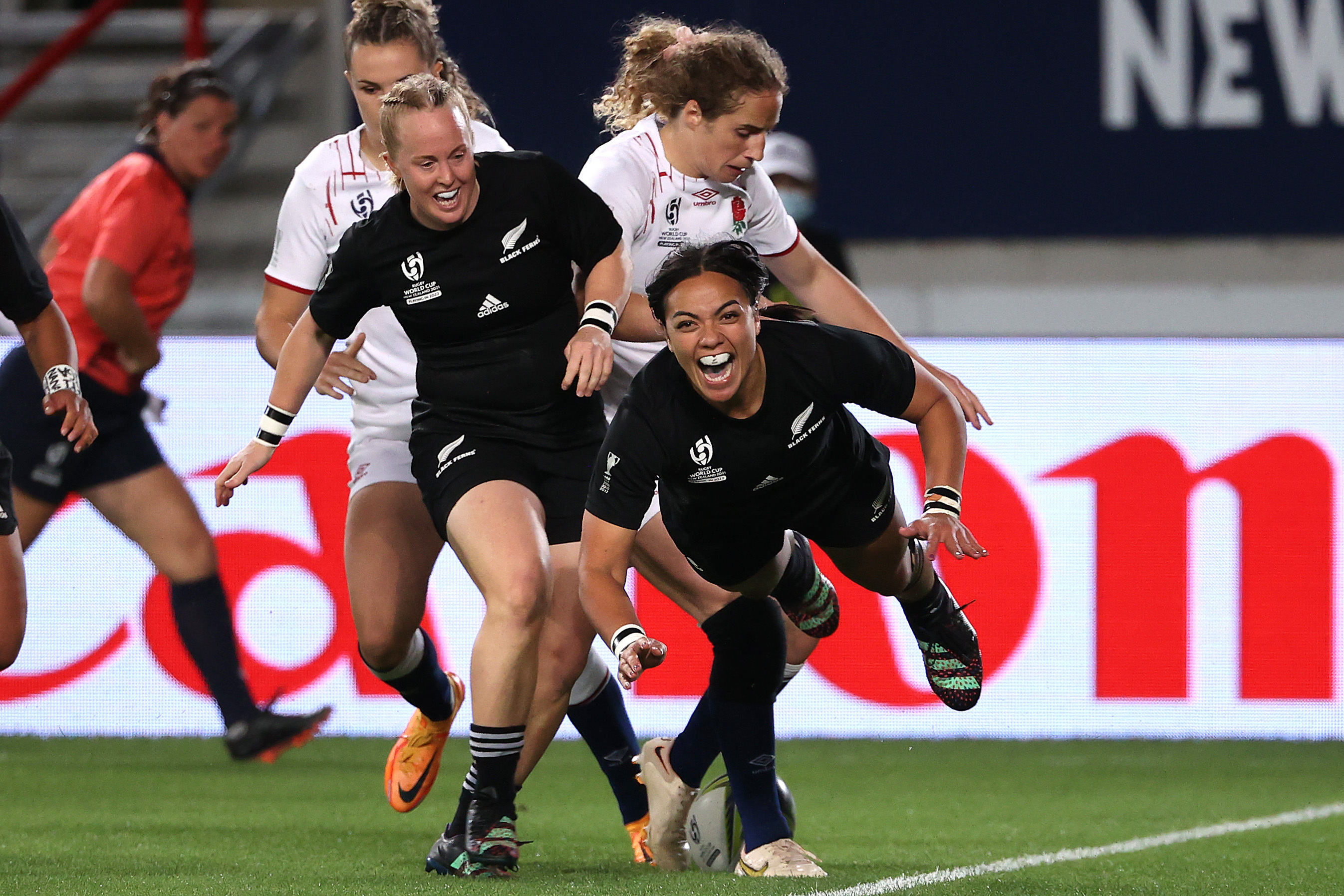 Stacey Fluhler, flying. Photo / Getty Images